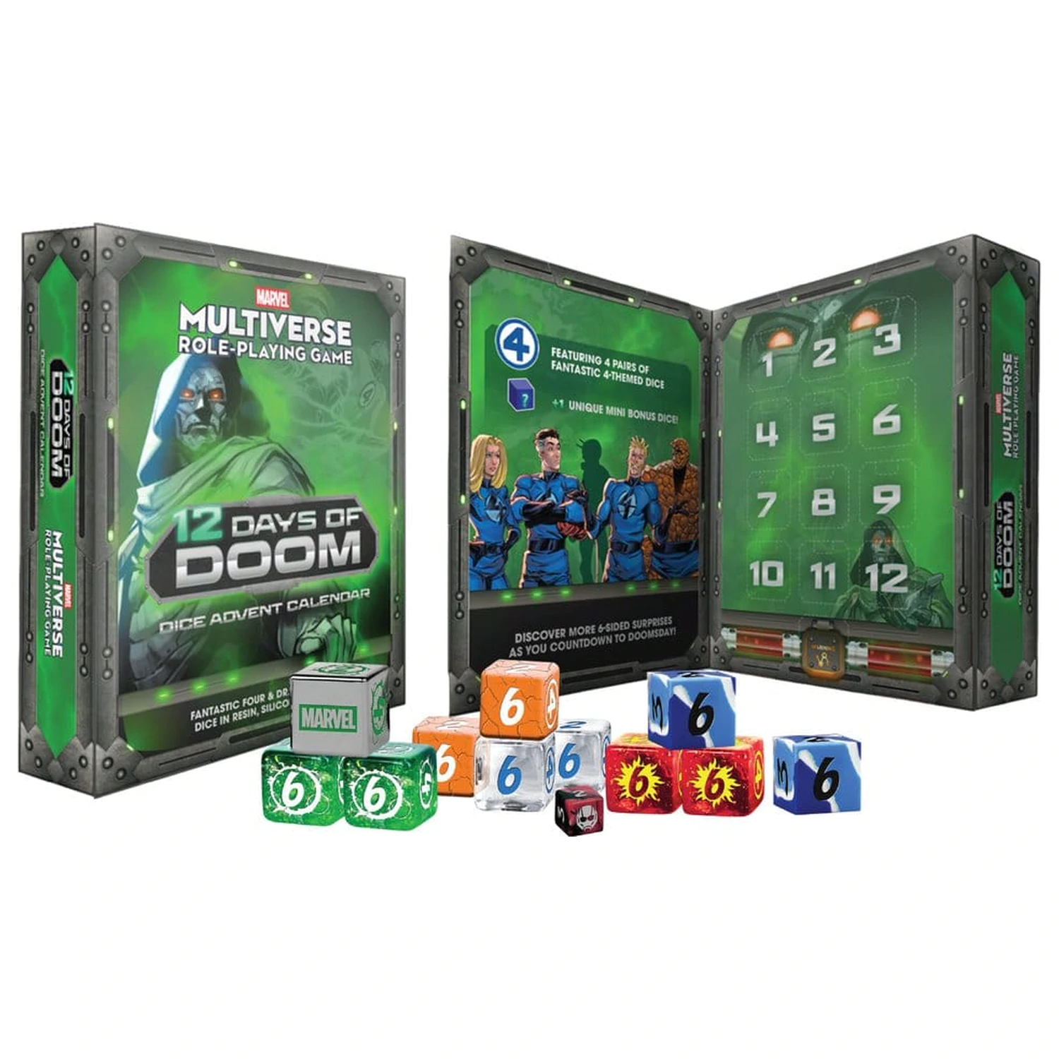 Marvel Multiverse RPG adventski kalendar 12 dana Doom kockica fotografija proizvoda