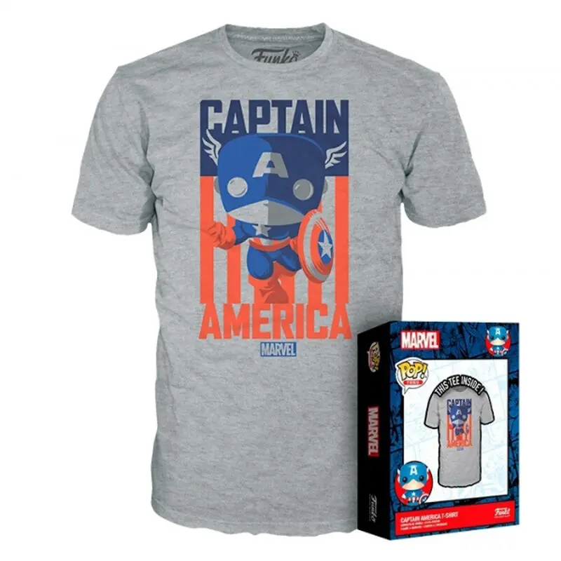 Marvel POP! Tees Captain America majica kratkih rukava fotografija proizvoda