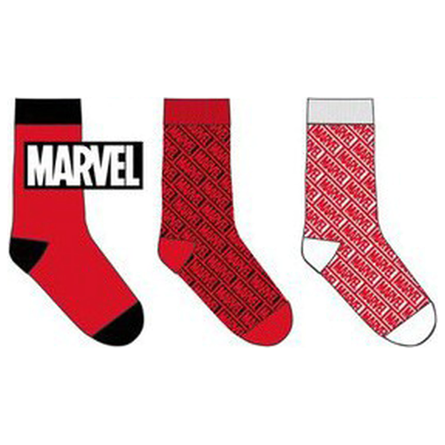 Marvel Red muške čarape 39/42 fotografija proizvoda