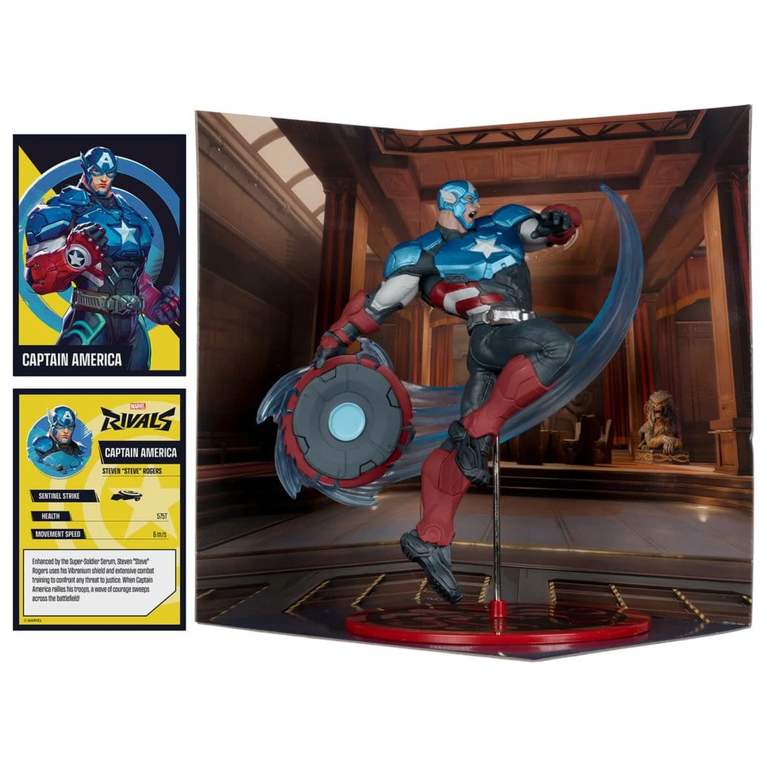 Marvel Rivals kolekcija 1/10 akcijska figura Captain America 20 cm fotografija proizvoda