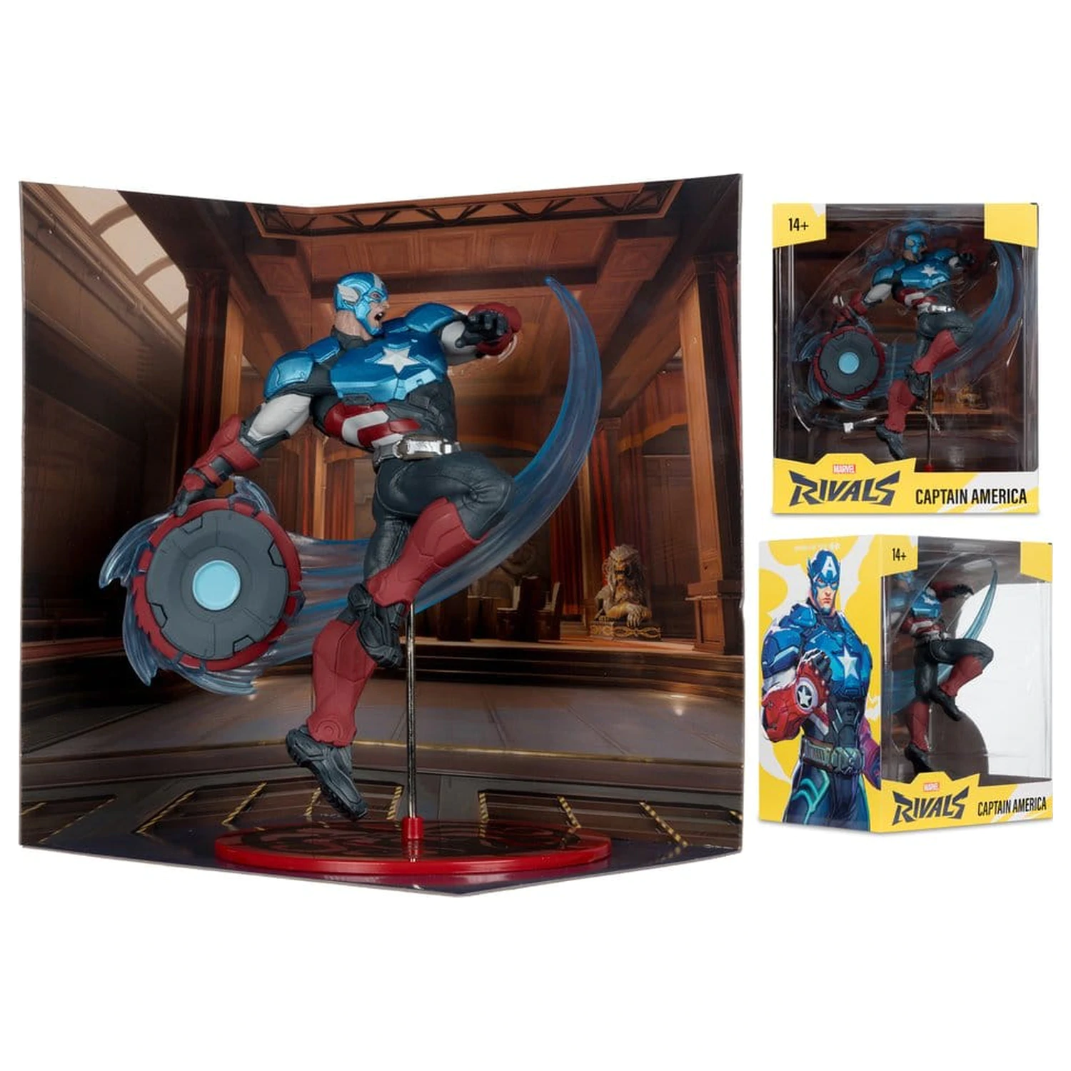 Marvel Rivals kolekcija 1/10 akcijska figura Captain America 20 cm fotografija proizvoda