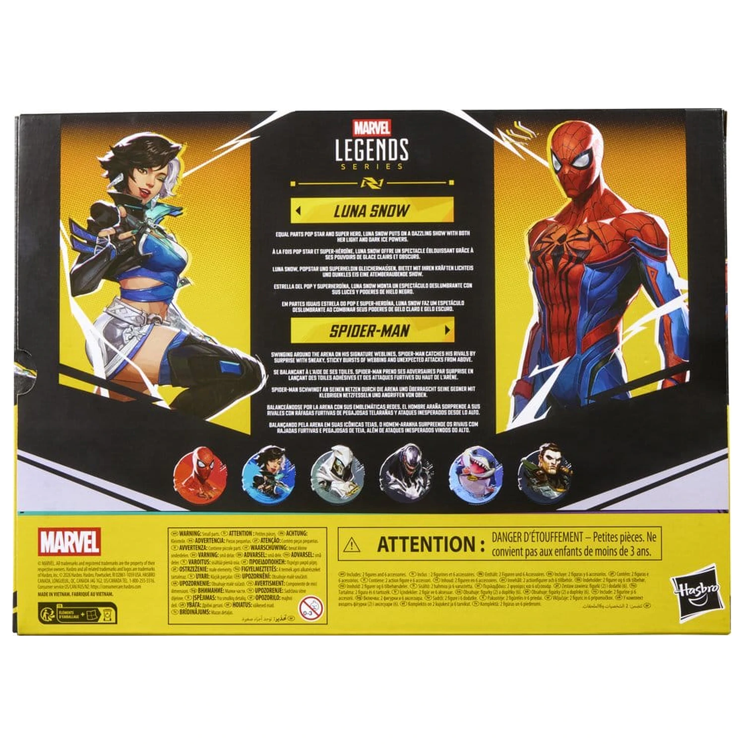 Marvel Rivals Marvel Legends set akcijskih figura 2-Pack Spider-Man & Luna Snow 15 cm fotografija proizvoda
