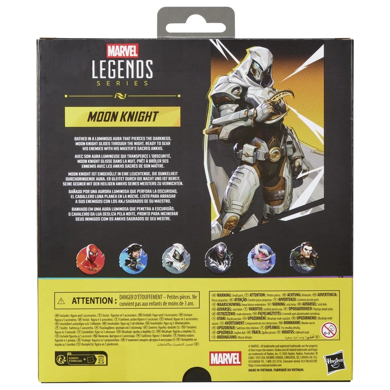Marvel Rivals Marvel Legends akcijska figura Moon Knight 15 cm fotografija proizvoda