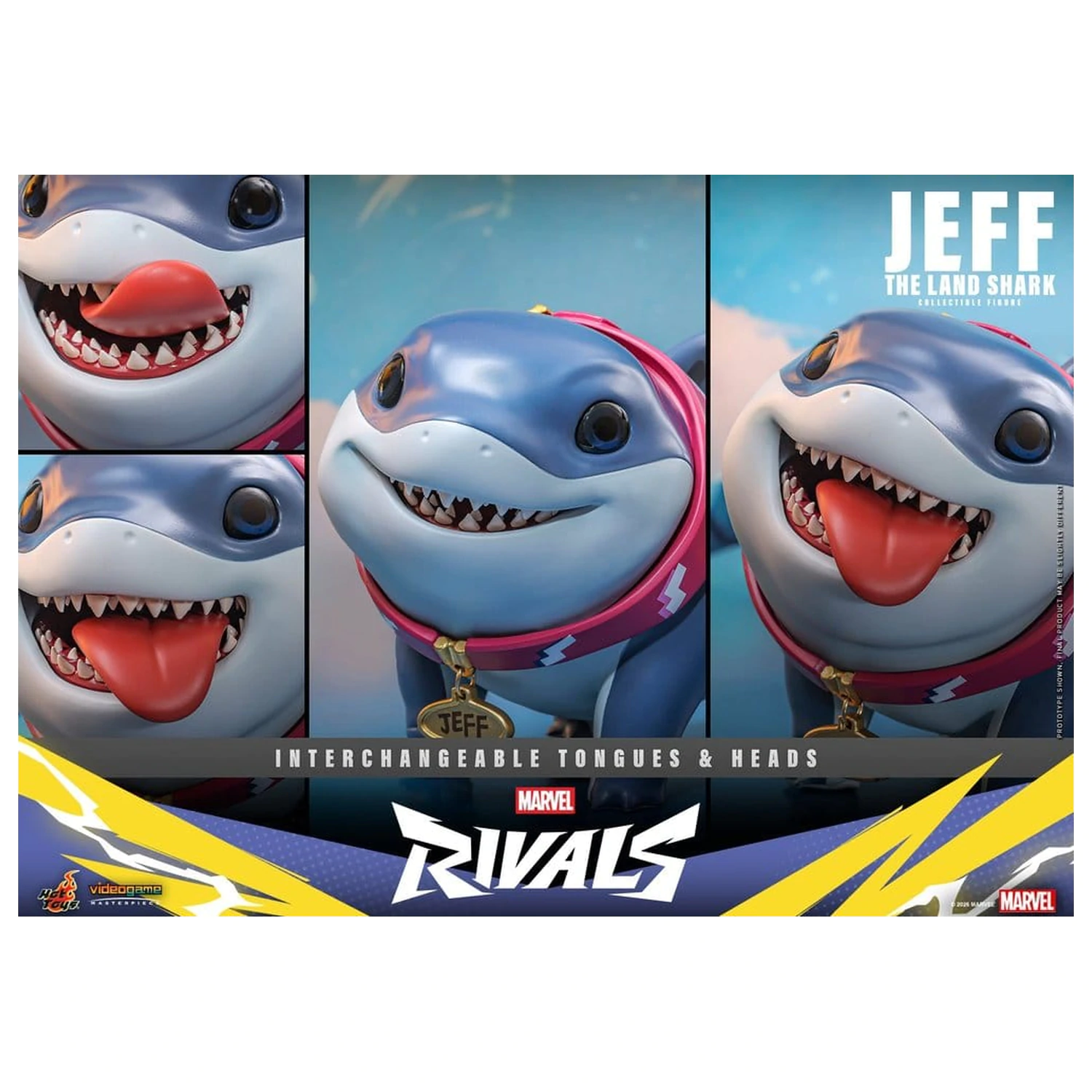 Marvel Rivals Videogame Masterpiece Series akcijska figura Jeff the Land Shark 11 cm fotografija proizvoda