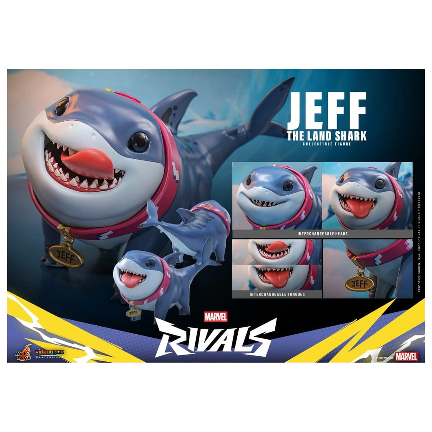 Marvel Rivals Videogame Masterpiece Series akcijska figura Jeff the Land Shark 11 cm fotografija proizvoda