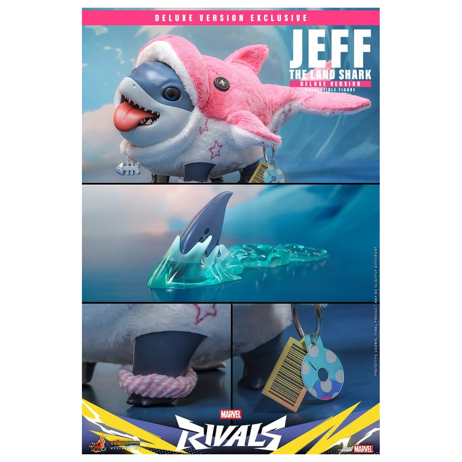 Marvel Rivals Videogame Masterpiece Series akcijska figura Jeff the Land Shark (Deluxe verzija) 11 cm fotografija proizvoda