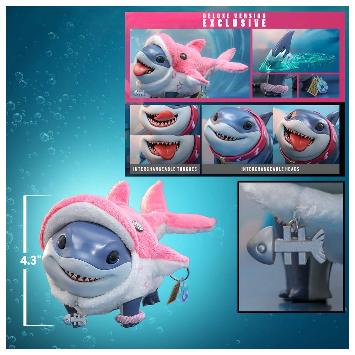 Marvel Rivals Videogame Masterpiece Series akcijska figura Jeff the Land Shark (Deluxe verzija) 11 cm fotografija proizvoda