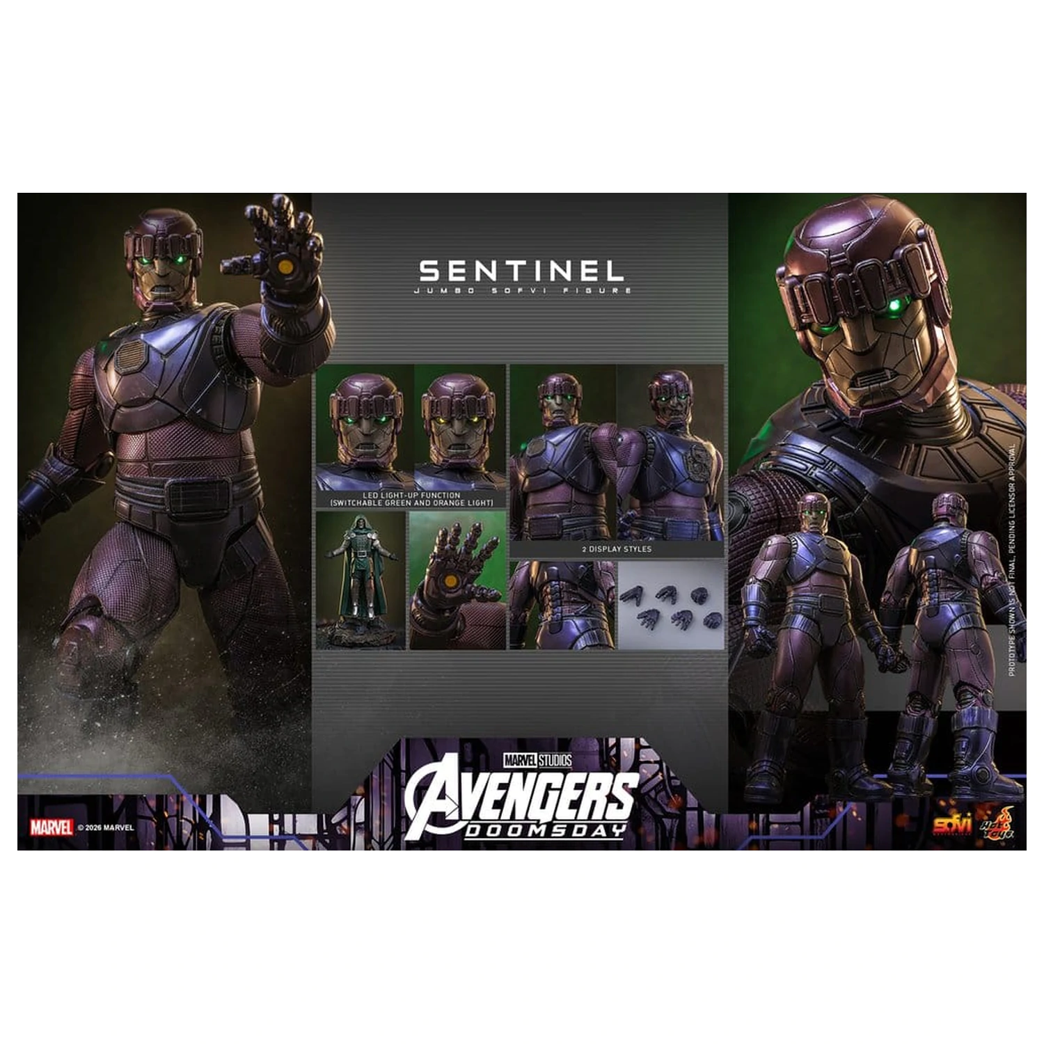 Marvel Sofvi Masterpiece Series akcijska figura Sentinel 60 cm fotografija proizvoda