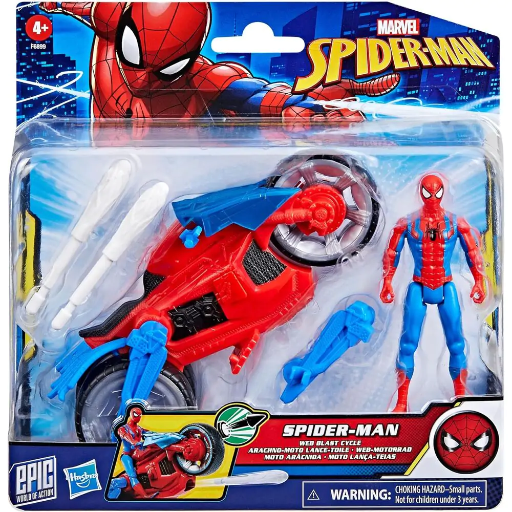 Marvel Spider-Man Epic World of Action Arachnid Motocikl + Spiderman figura fotografija proizvoda