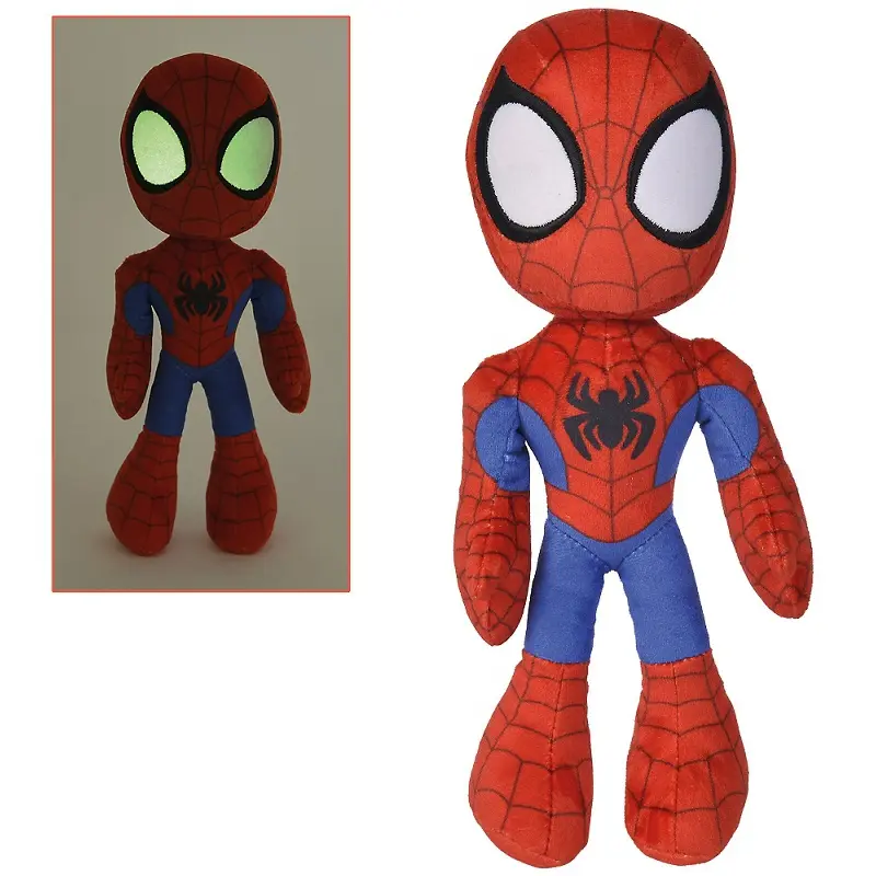 Marvel Plišana Figura Svijetli u Mraku Oči Spider-Man 25 cm fotografija proizvoda