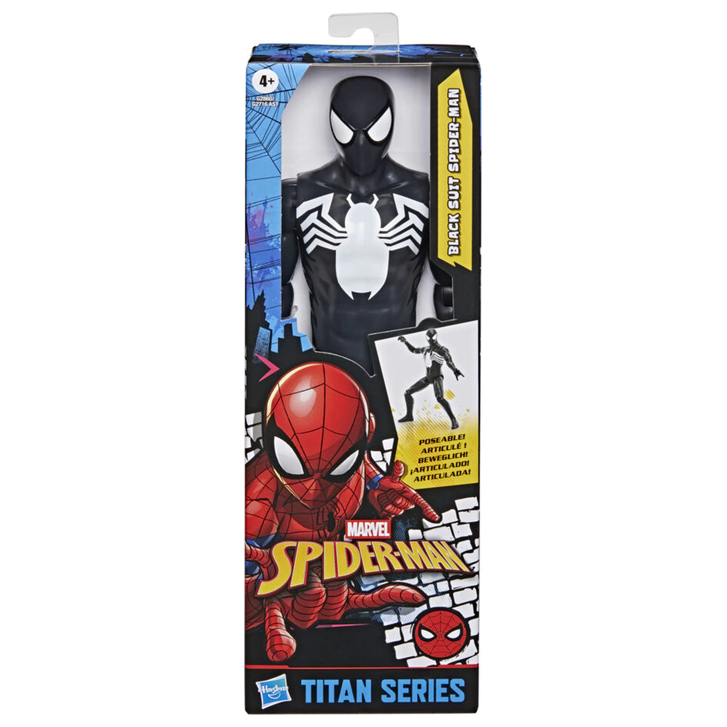Marvel Spider-Man Titan Series Black Suit Spider-Man figura 30 cm fotografija proizvoda