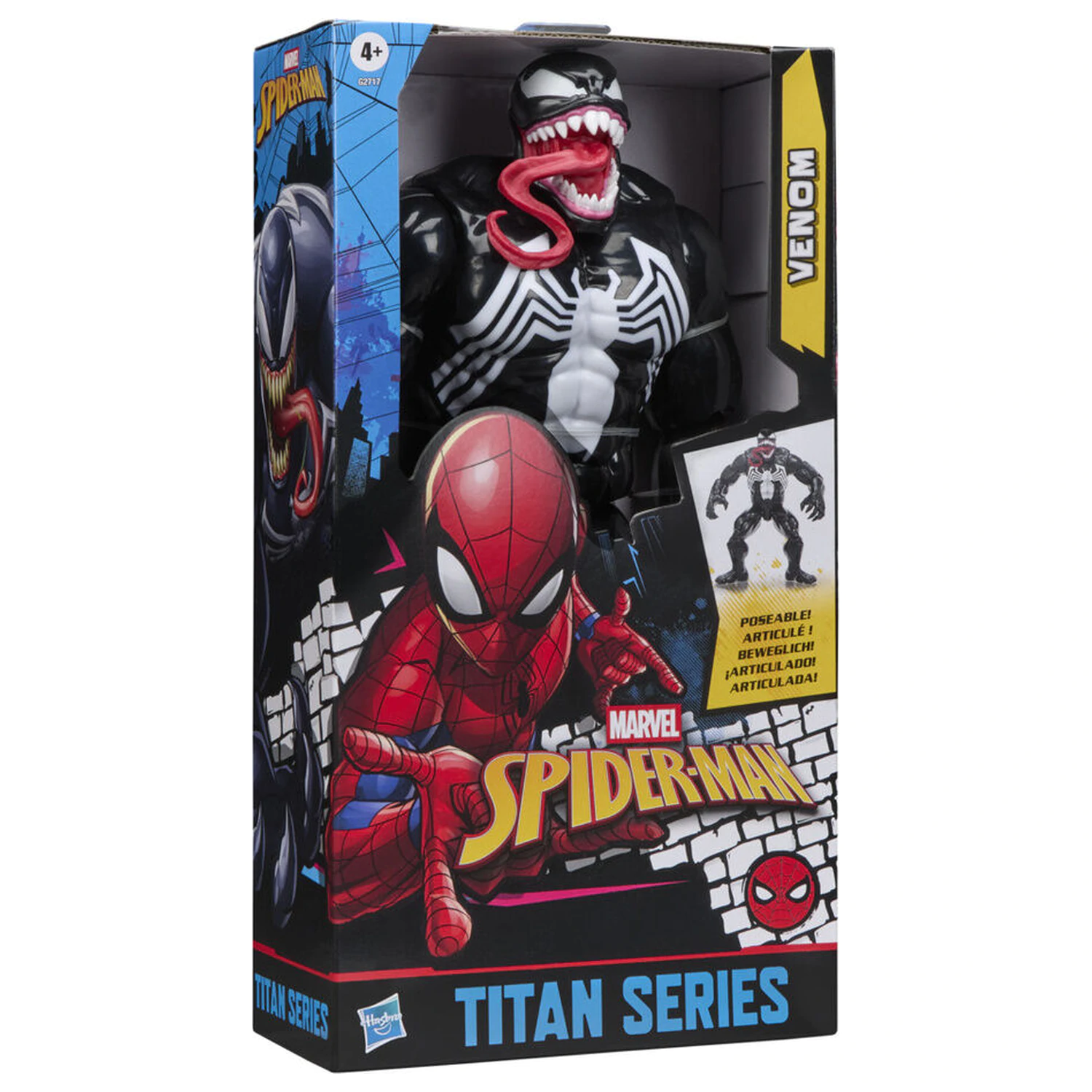 Marvel Spider-Man Titan Series Black Suit Venom figura 30cm fotografija proizvoda