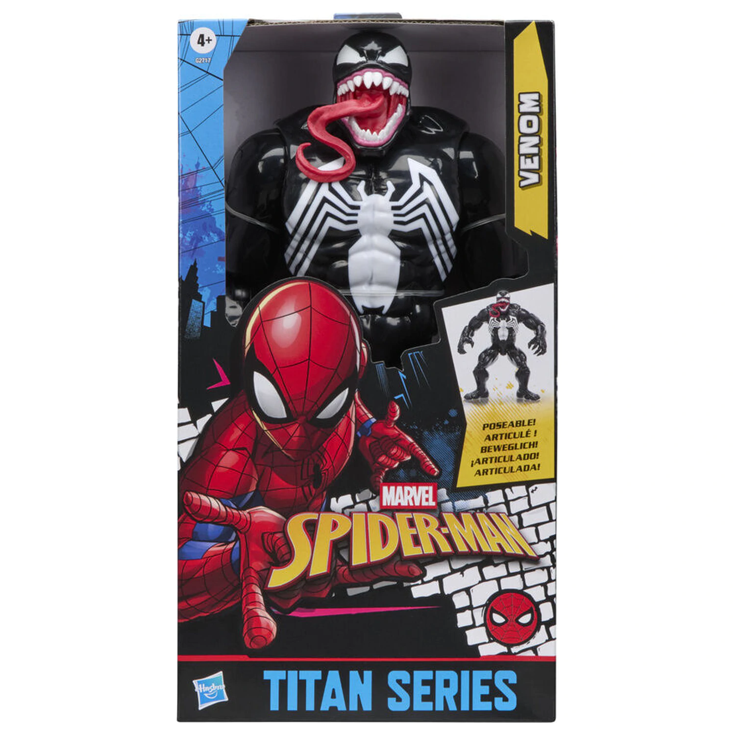 Marvel Spider-Man Titan Series Black Suit Venom figura 30cm fotografija proizvoda