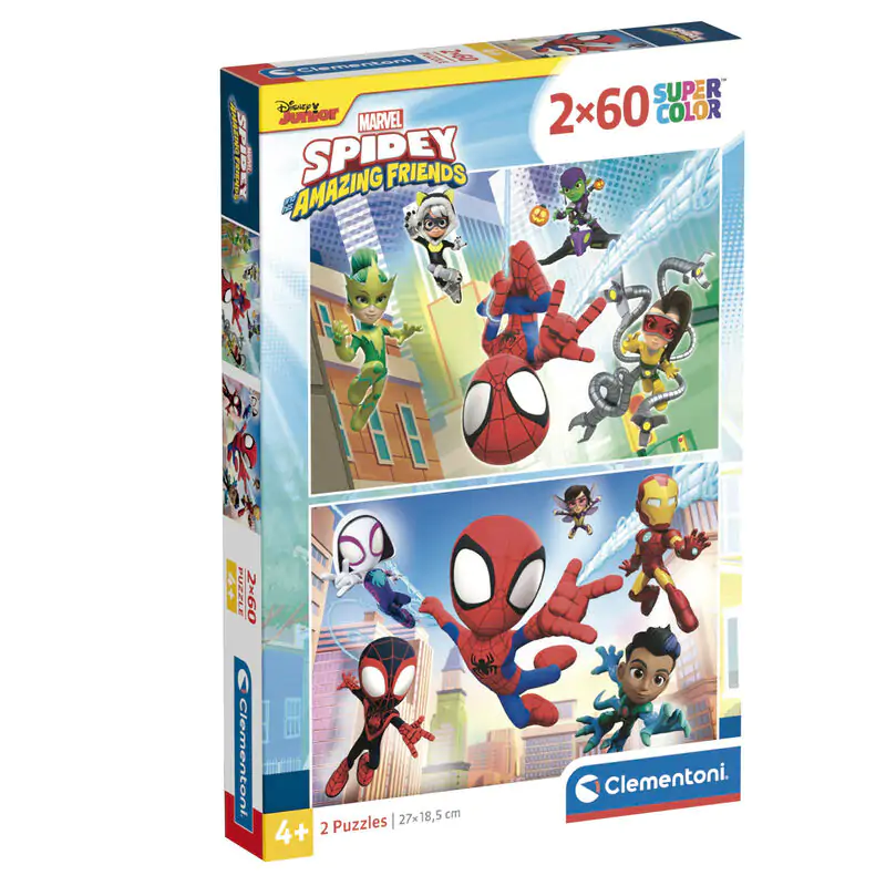 Marvel Spidey and His Amazing Friends puzzle 2x60 komada fotografija proizvoda