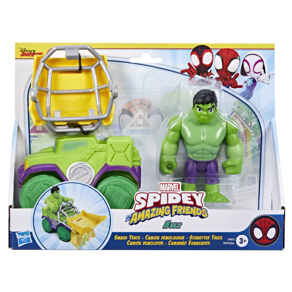 Marvel Spidey and His Amazing Friends Set Kamion za rušenje + Hulk figura fotografija proizvoda