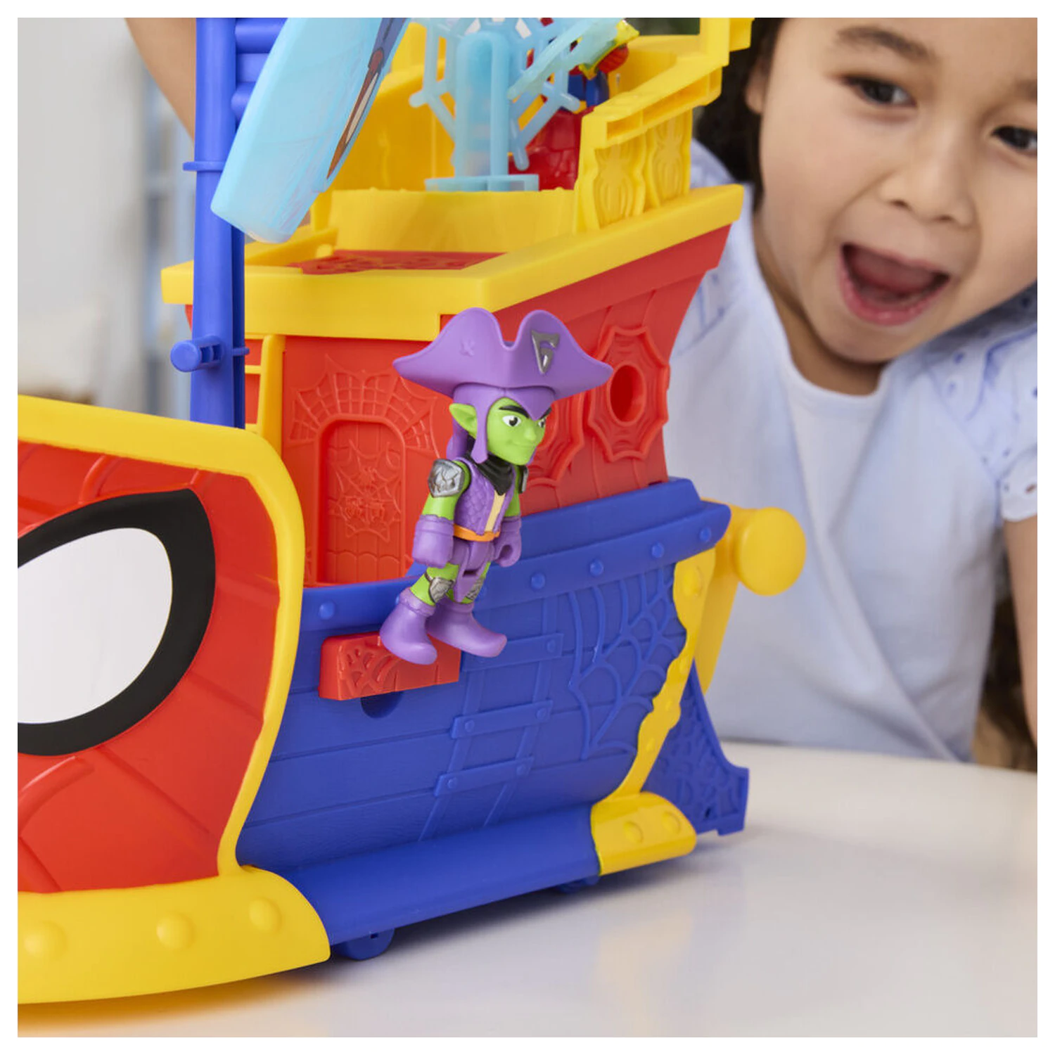 Marvel Spidey Spider Web and Bubbles gusarski brod set za igru fotografija proizvoda