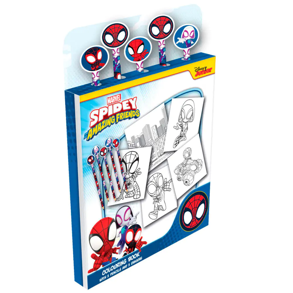 Marvel Spidey bojanka s olovkama i gumicama fotografija proizvoda