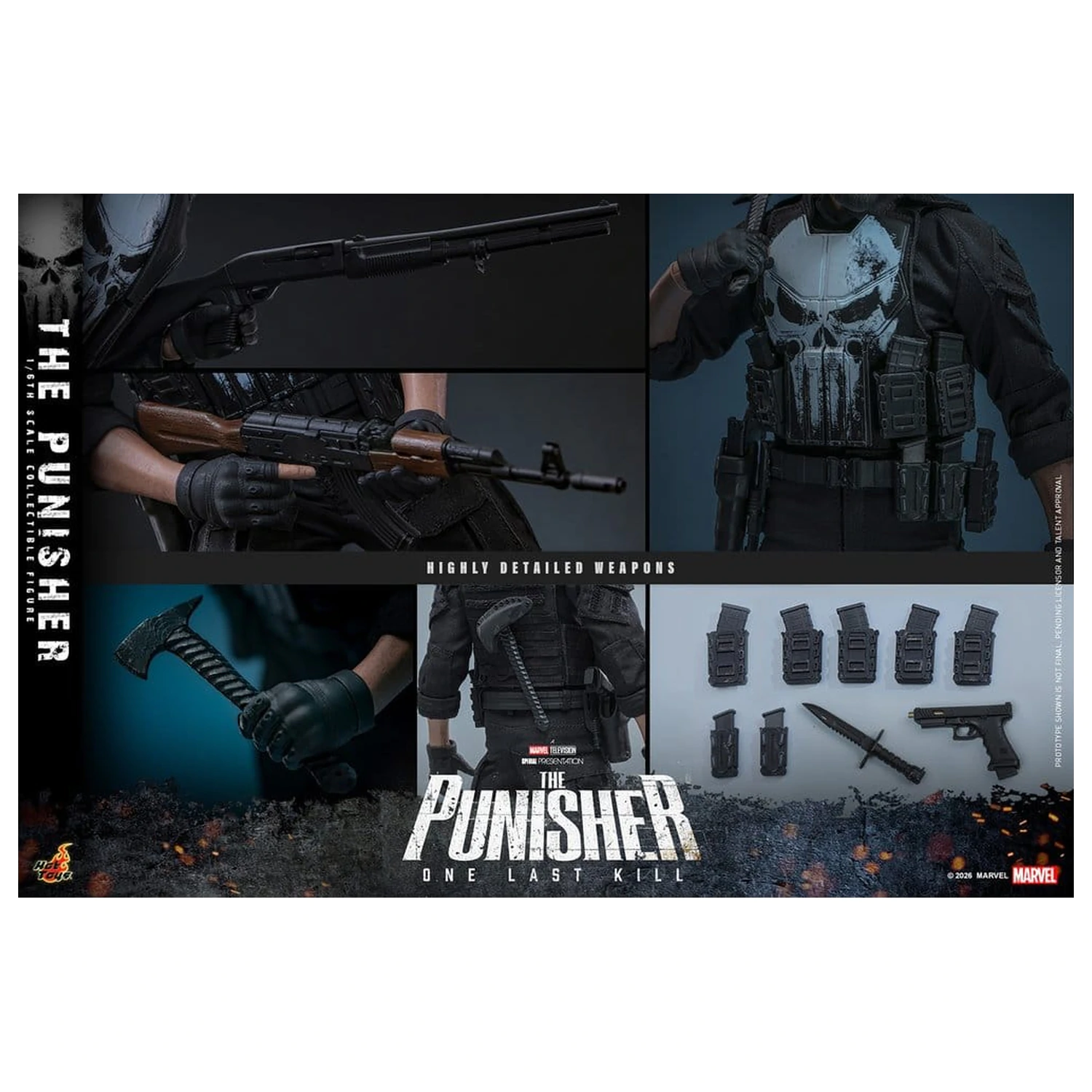 Marvel Television Masterpiece Akcijska figura 1/6 The Punisher 31 cm fotografija proizvoda