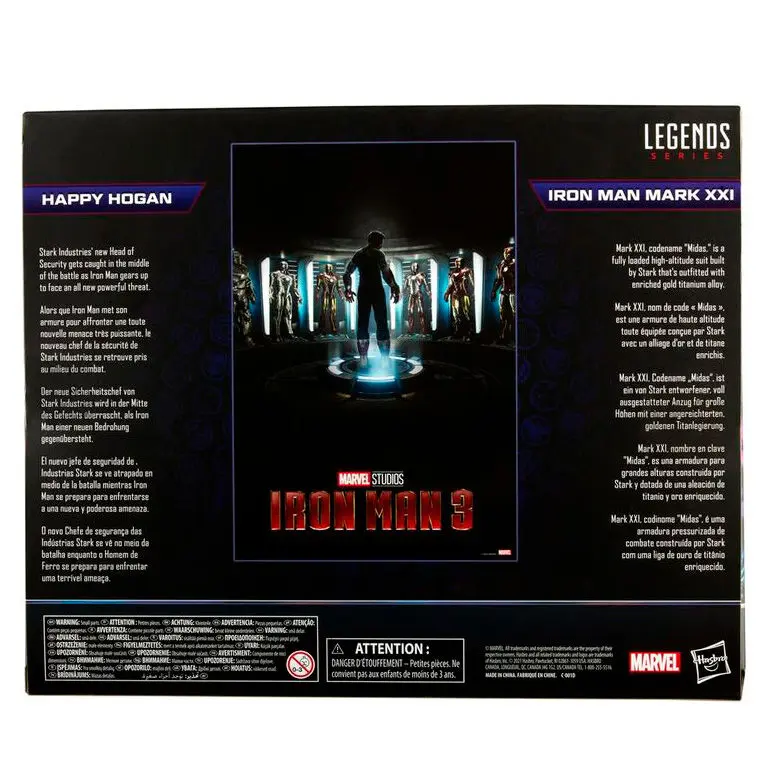 The Infinity Saga Marvel Legends akcijska figura 2-Pack 2021 Happy Hogan & Iron Man (Iron Man 3) 15 cm fotografija proizvoda