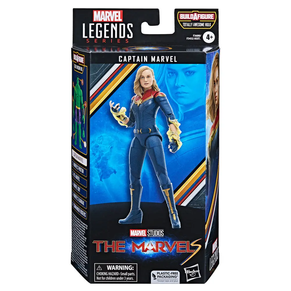 The Marvels Marvel Legends akcijska figura Captain Marvel (BAF: Totally Awesome Hulk) 15 cm fotografija proizvoda