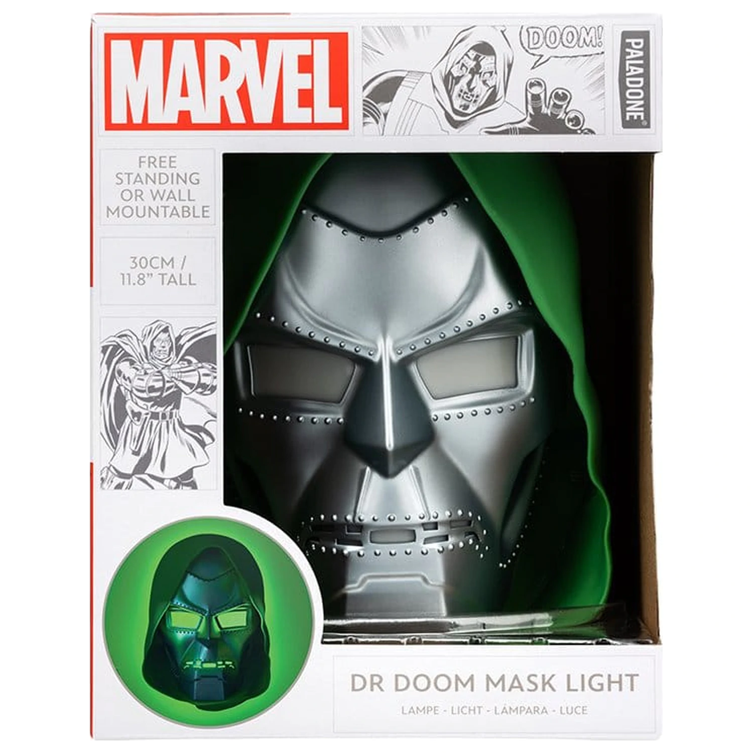 Marvel Universe svjetleća Dr. Doom maska 30 cm fotografija proizvoda
