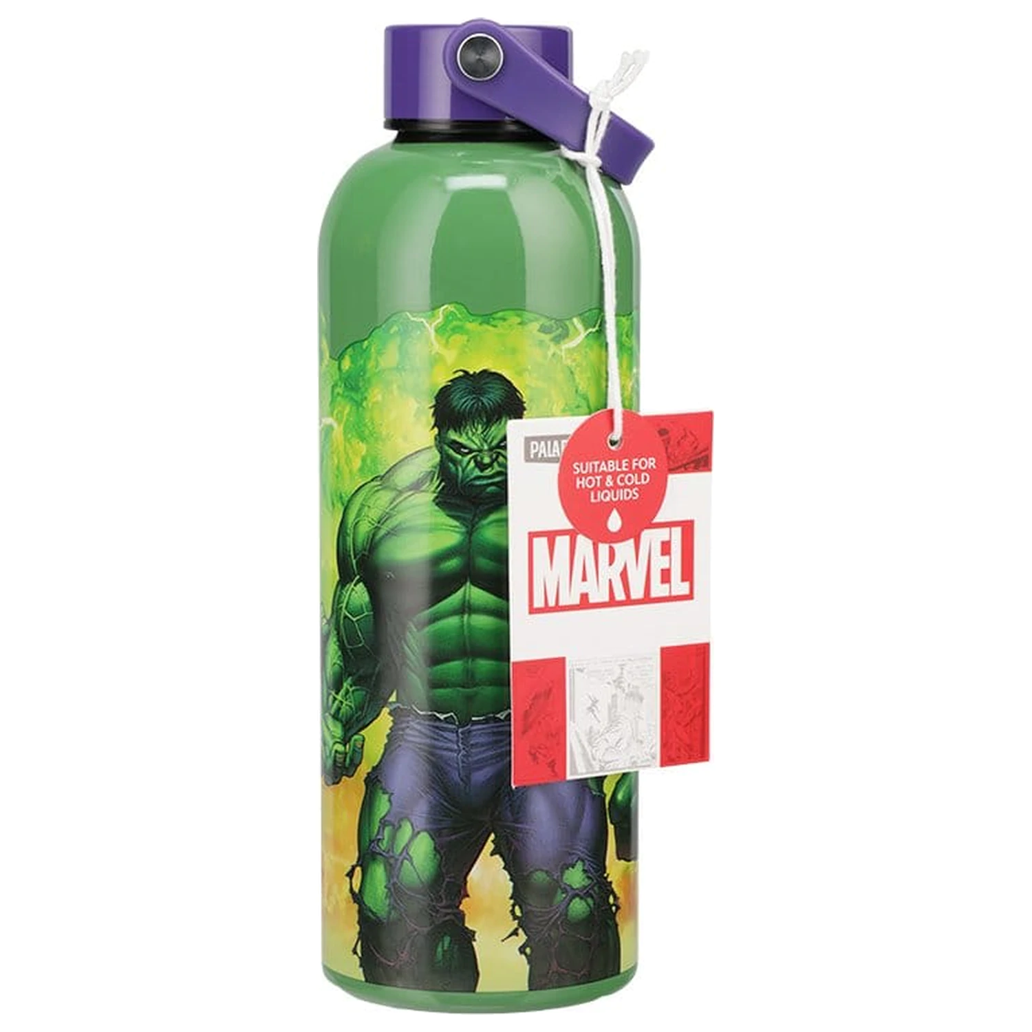 Marvel Universe Metalna boca za vodu Hulk s petljom za nošenje fotografija proizvoda