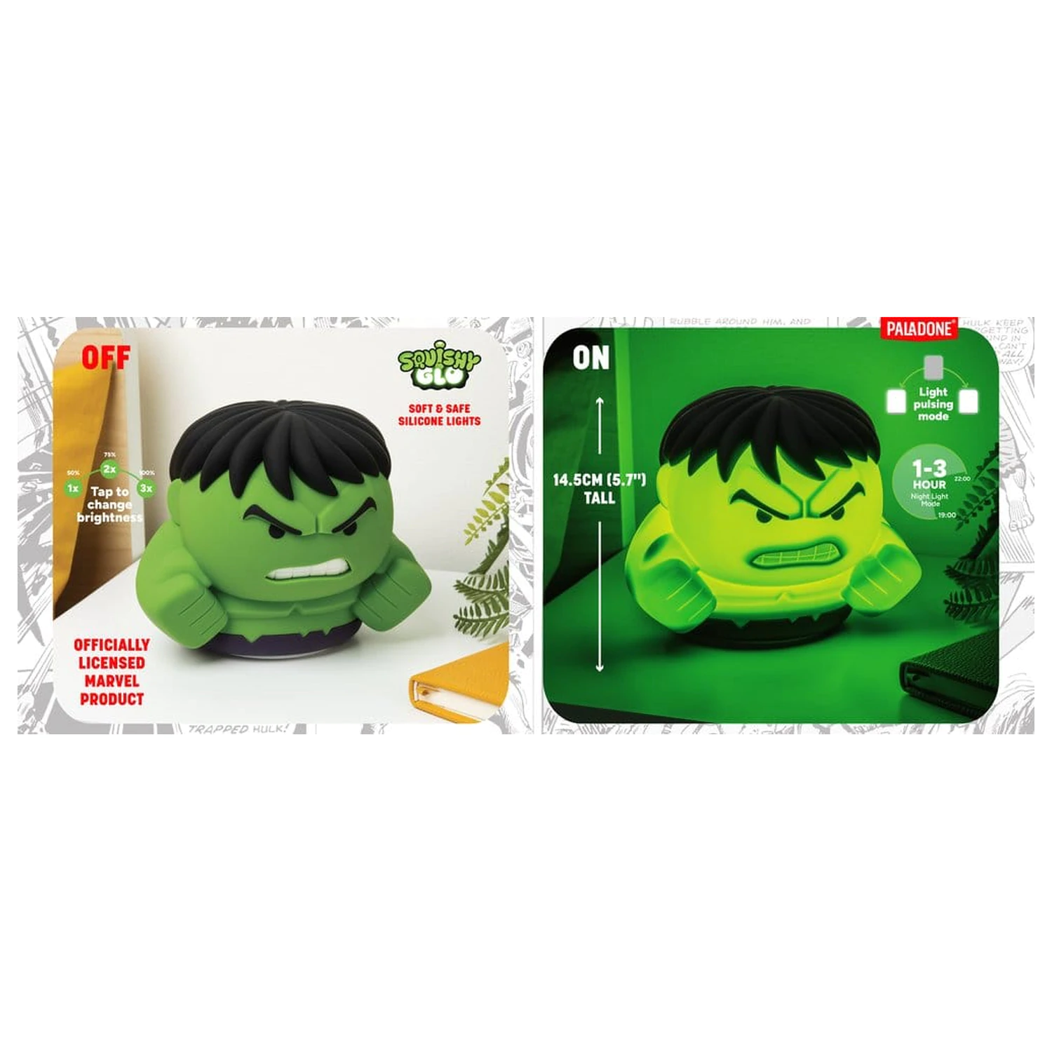 Marvel Universe SquishyGlo silikonski Svijetli Hulk 15 cm fotografija proizvoda