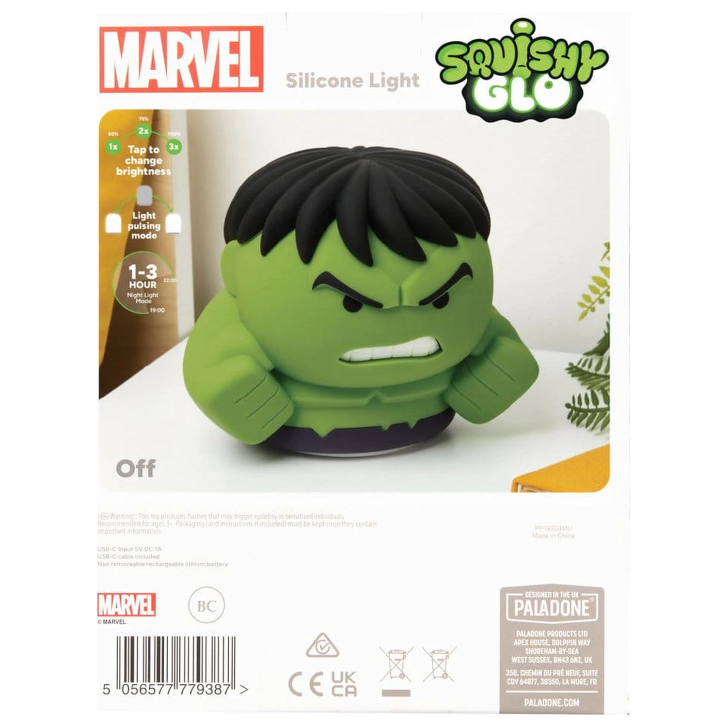 Marvel Universe SquishyGlo silikonski Svijetli Hulk 15 cm fotografija proizvoda