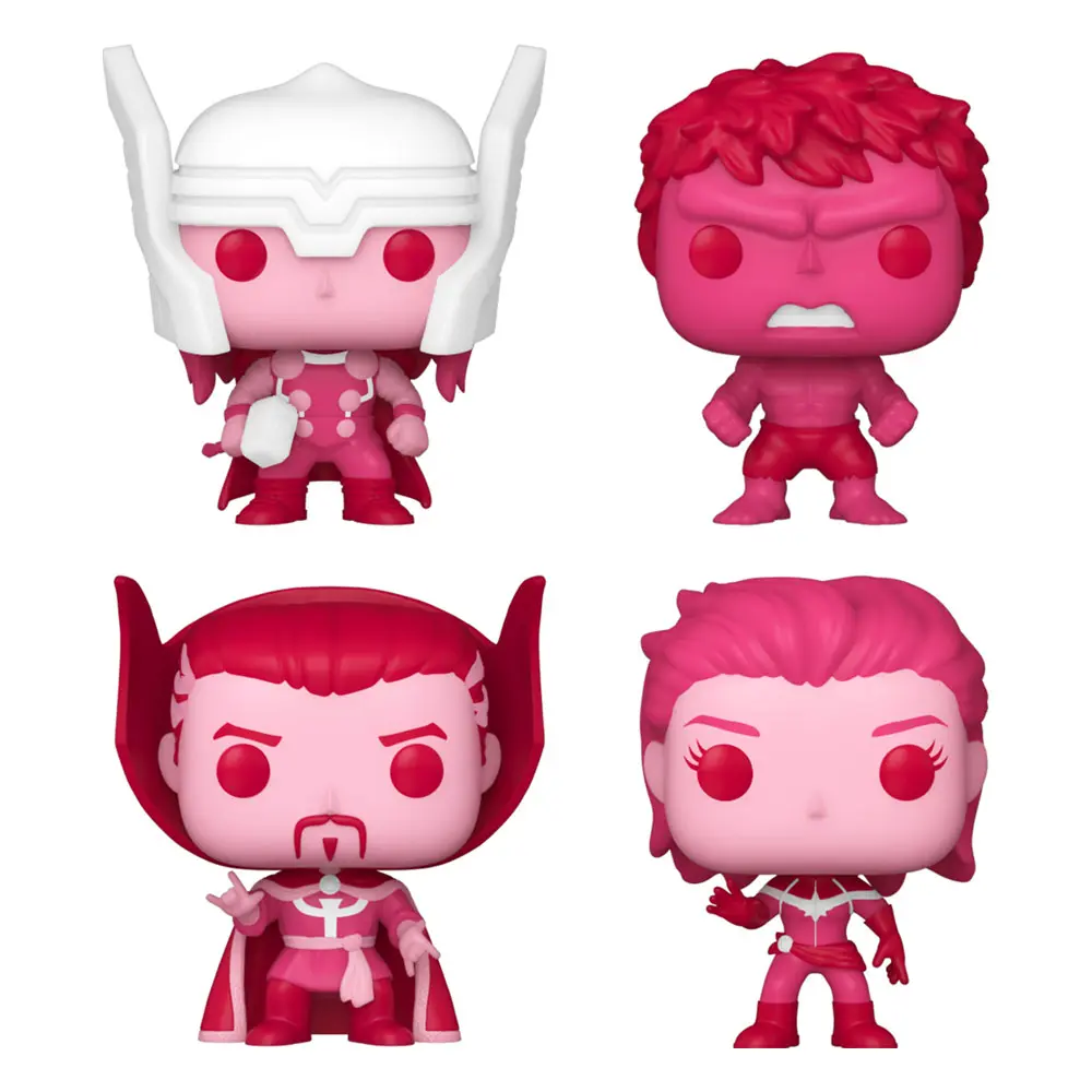 Marvel Valentines Pocket POP! Vinilna figura 4-Pack 4 cm fotografija proizvoda