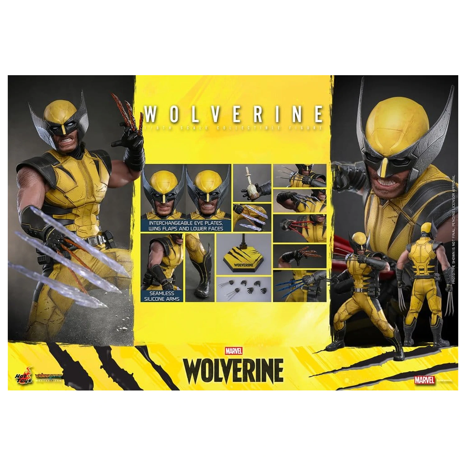 Marvel Video Igra Remek-djelo Akcijska Figura 1/6 Wolverine 29 cm fotografija proizvoda