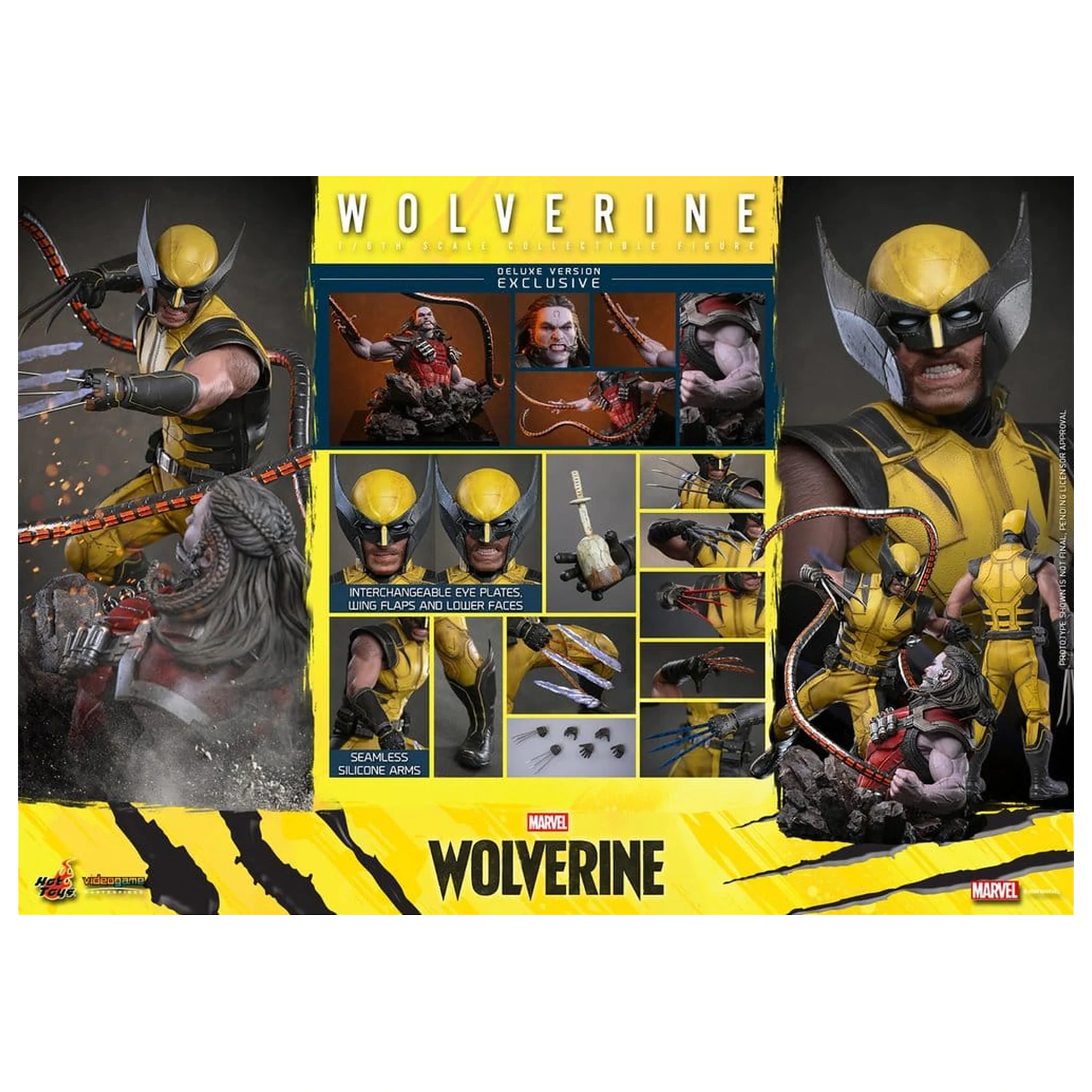 Marvel Video Game Masterpiece akcijska figura 1/6 Wolverine (Deluxe Version) 29 cm fotografija proizvoda
