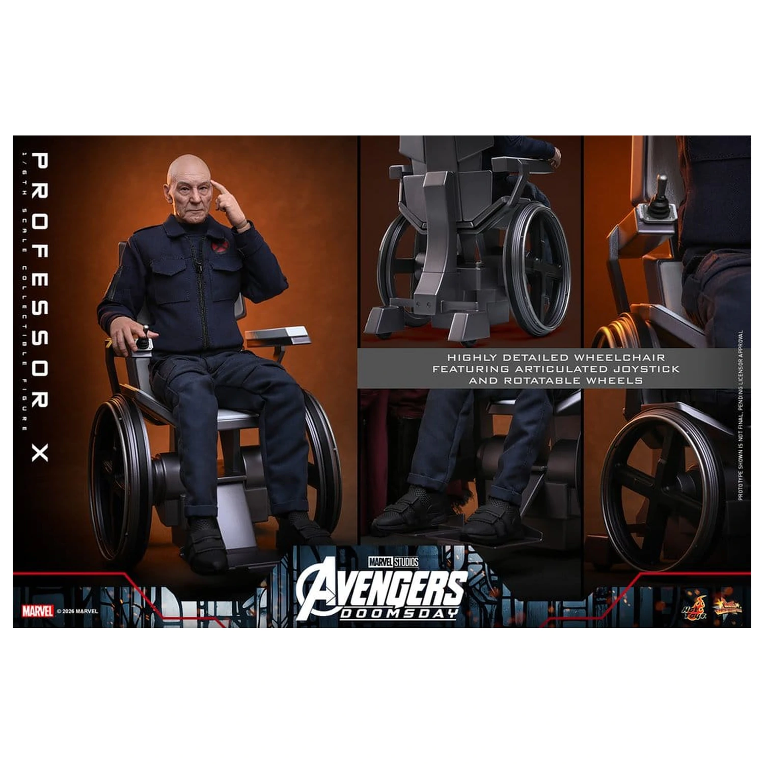 Marvel X-Men akcijska figura 1/6 Professor X 25 cm fotografija proizvoda