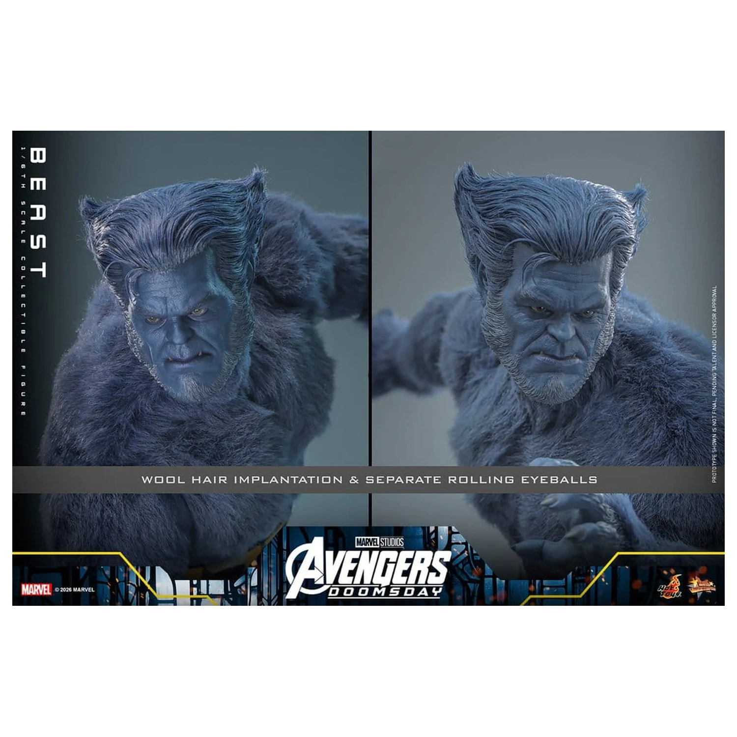 Marvel X-Men Movie Masterpiece akcijska figura 1/6 Beast (Collector Edition) 33 cm fotografija proizvoda