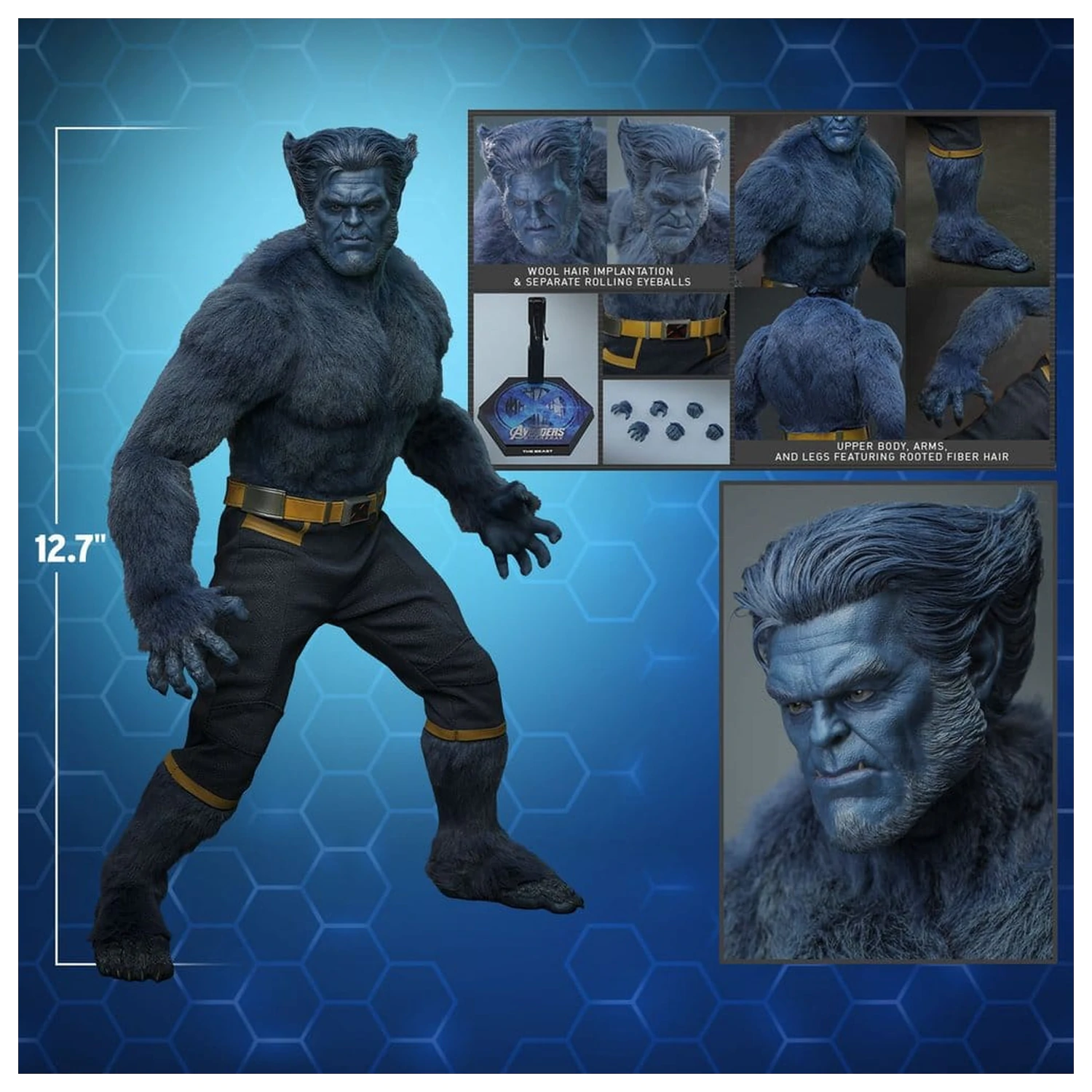 Marvel X-Men Movie Masterpiece akcijska figura 1/6 Beast (Collector Edition) 33 cm fotografija proizvoda
