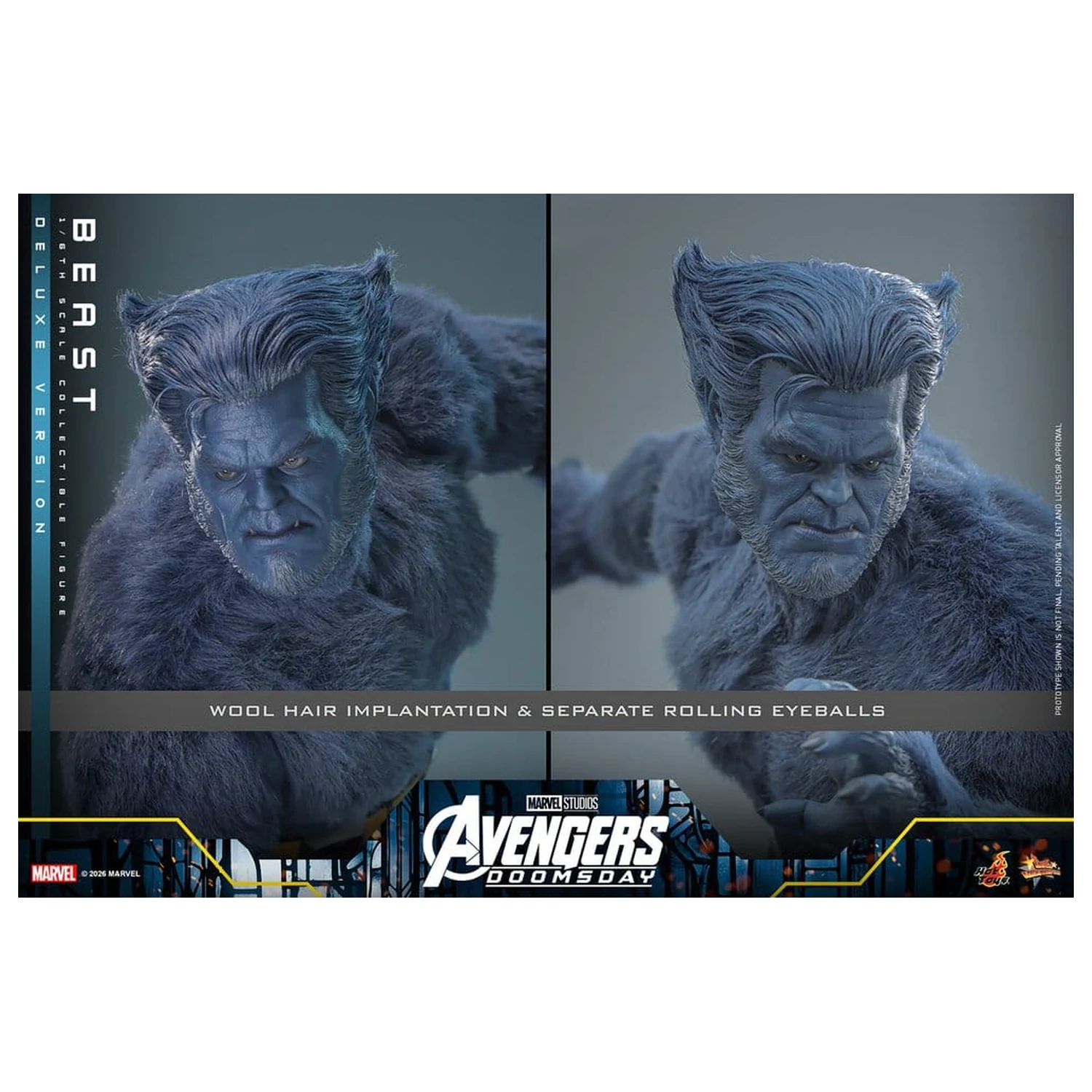 Marvel X-Men Movie Masterpiece akcijska figura 1/6 Beast (Deluxe verzija) 33 cm fotografija proizvoda