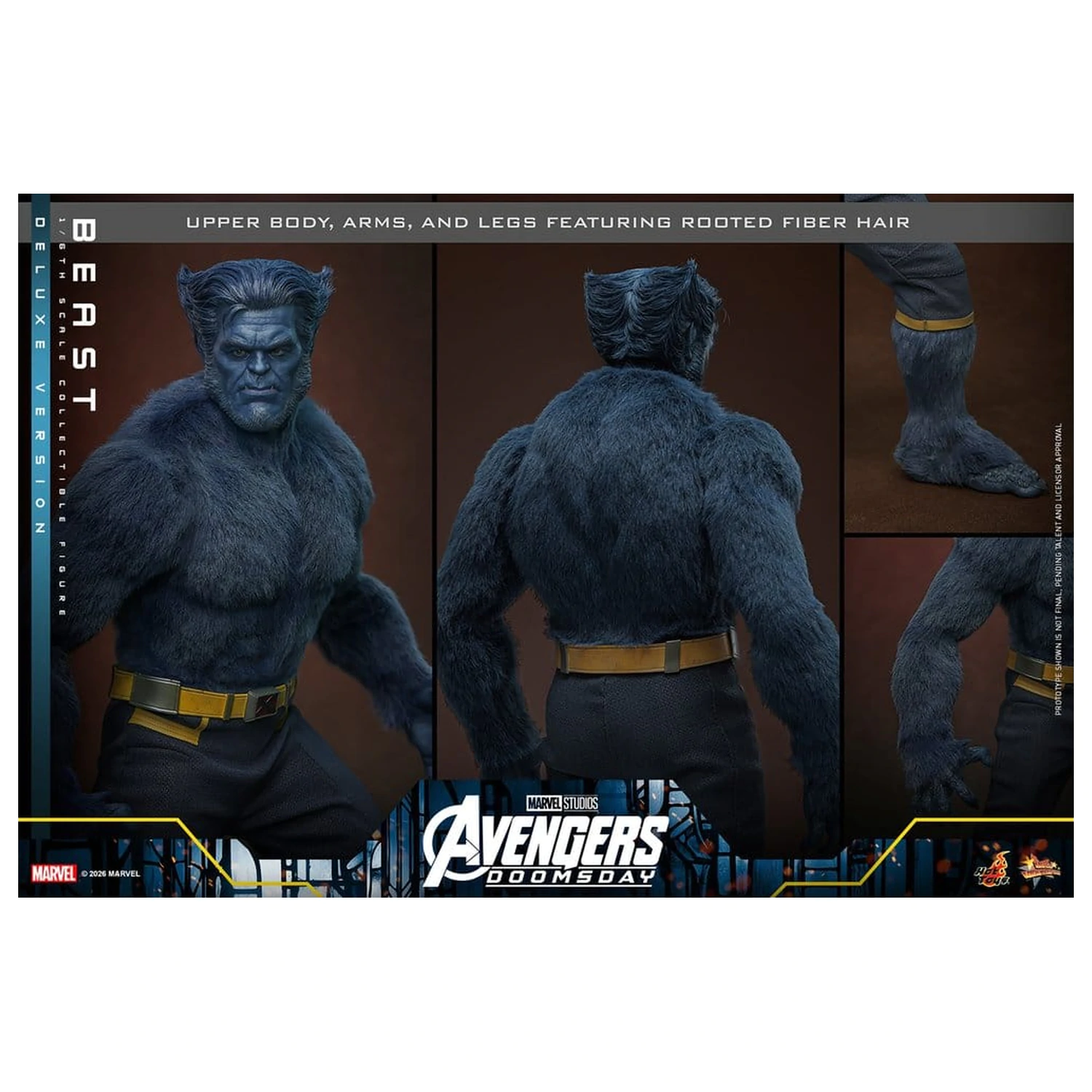 Marvel X-Men Movie Masterpiece akcijska figura 1/6 Beast (Deluxe verzija) 33 cm fotografija proizvoda