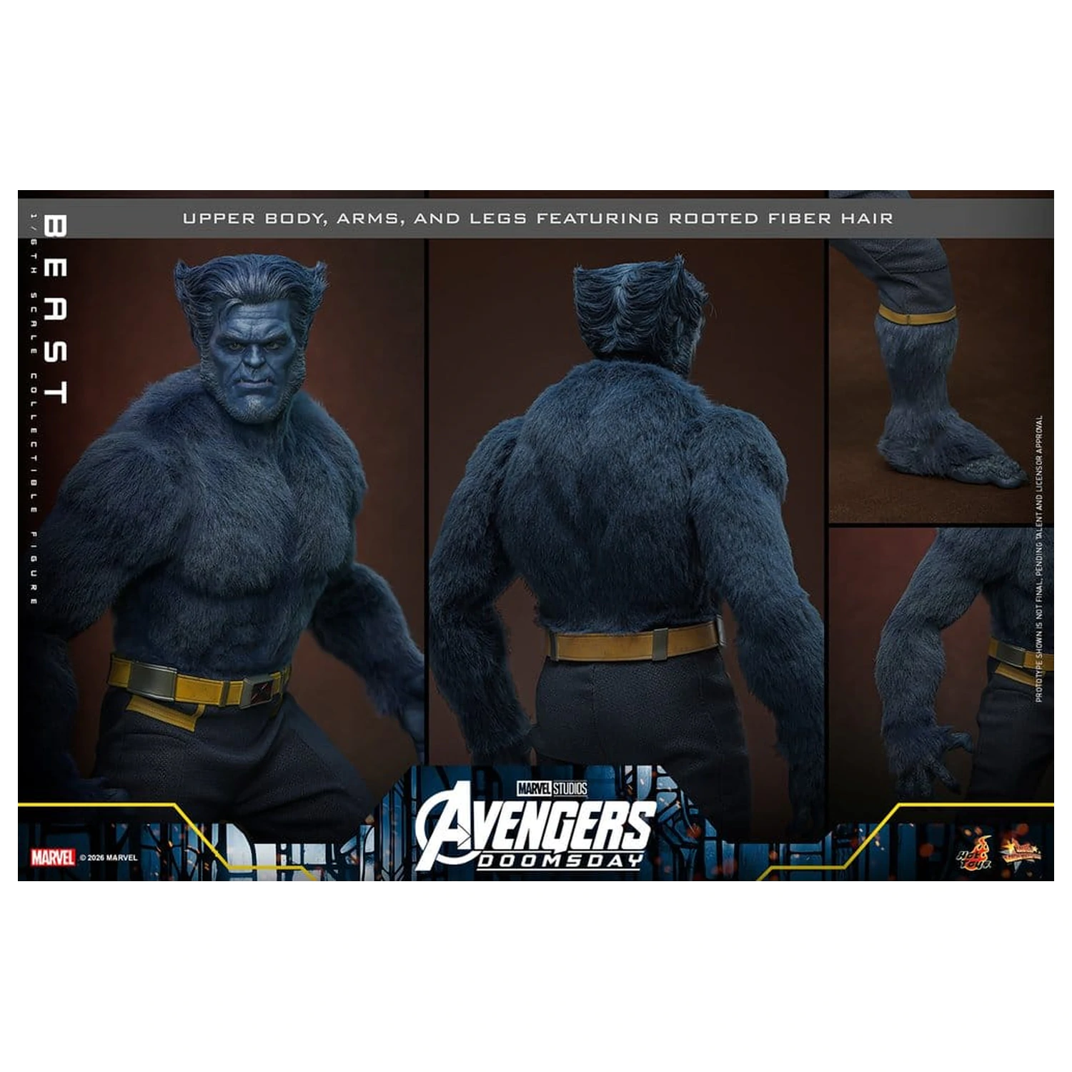 Marvel X-Men Movie Masterpiece akcijska figura 1/6 Beast (Deluxe verzija) 33 cm fotografija proizvoda