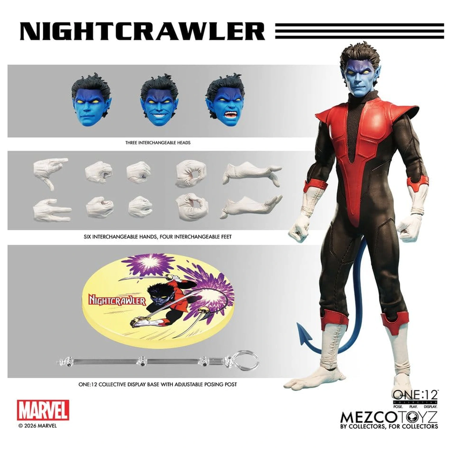 Marvel X-Men One:12 Collective Akcijska figura 1/12 Nightcrawler 16 cm fotografija proizvoda