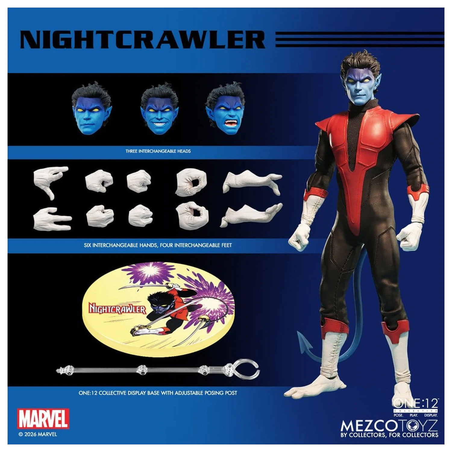 Marvel X-Men One:12 Collective Akcijska figura 1/12 Nightcrawler 16 cm fotografija proizvoda