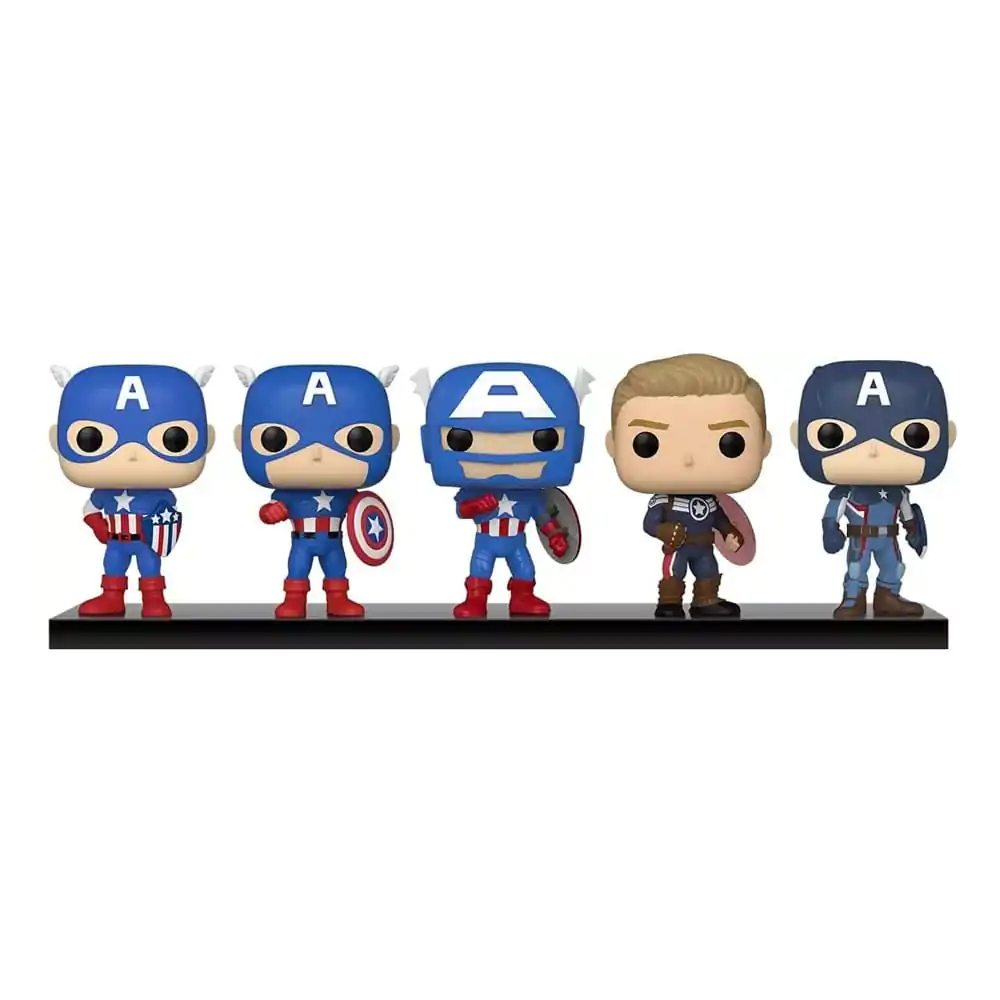 Marvel: Year of the Shield Funko POP! Vinilna figura 5-pakiranje Captain America: Through the Ages 9 cm fotografija proizvoda