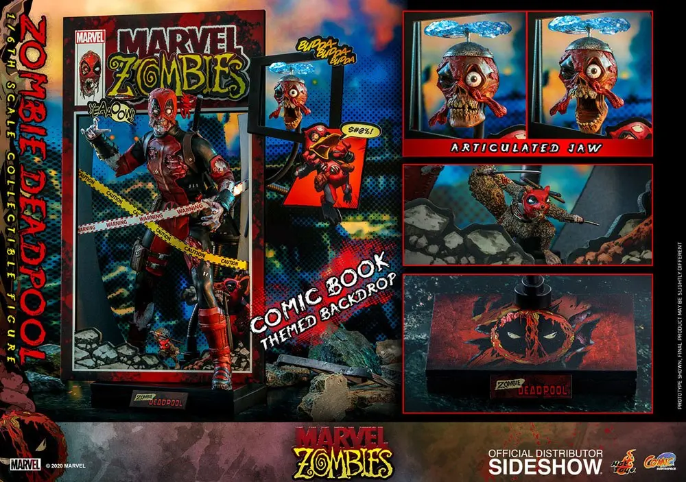 Marvel Zombies Comic Masterpiece akcijska figura 1/6 Zombie Deadpool 31 cm fotografija proizvoda