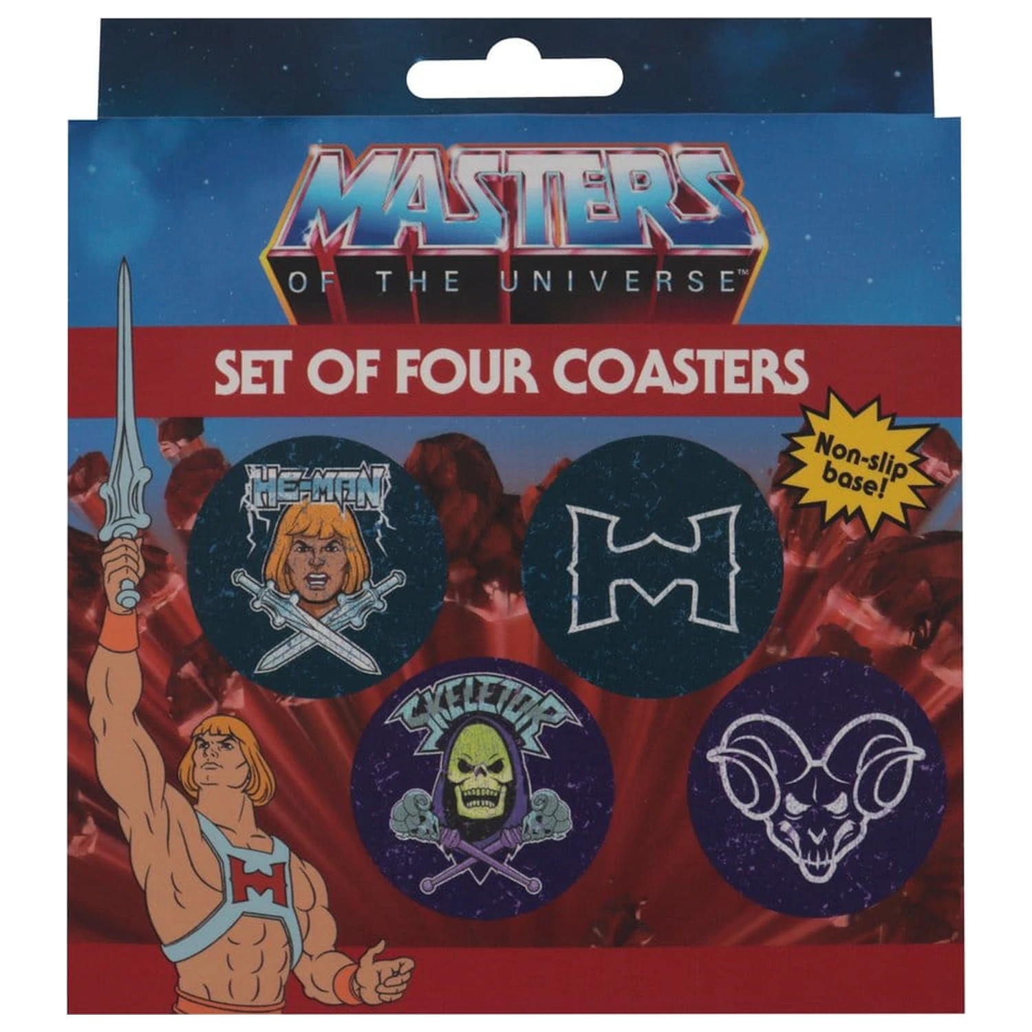 Masters of the Universe podmetači, paket od 4, tiskani metalni fotografija proizvoda