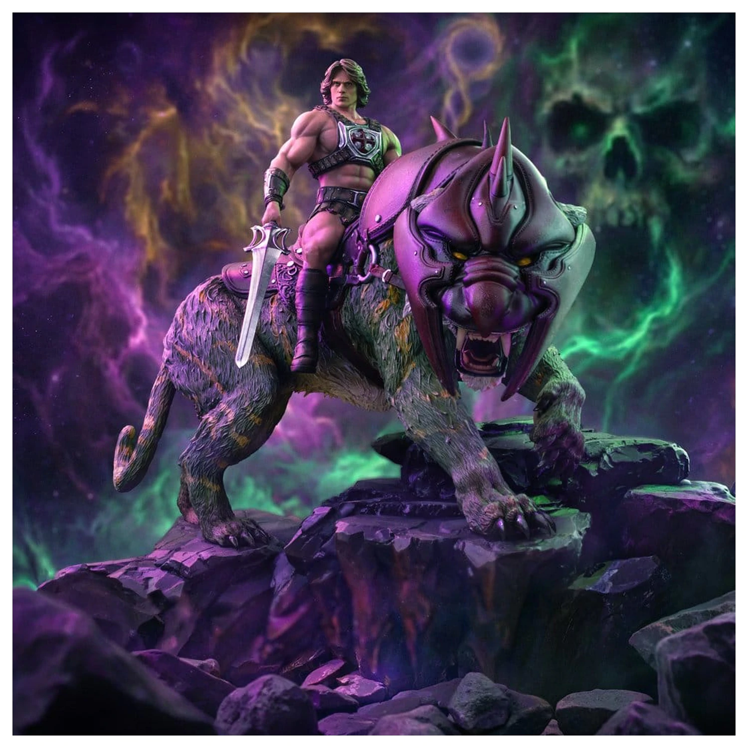 Masters of the Universe Art Scale statua 1/10 He-Man and Battle Cat 33 cm fotografija proizvoda