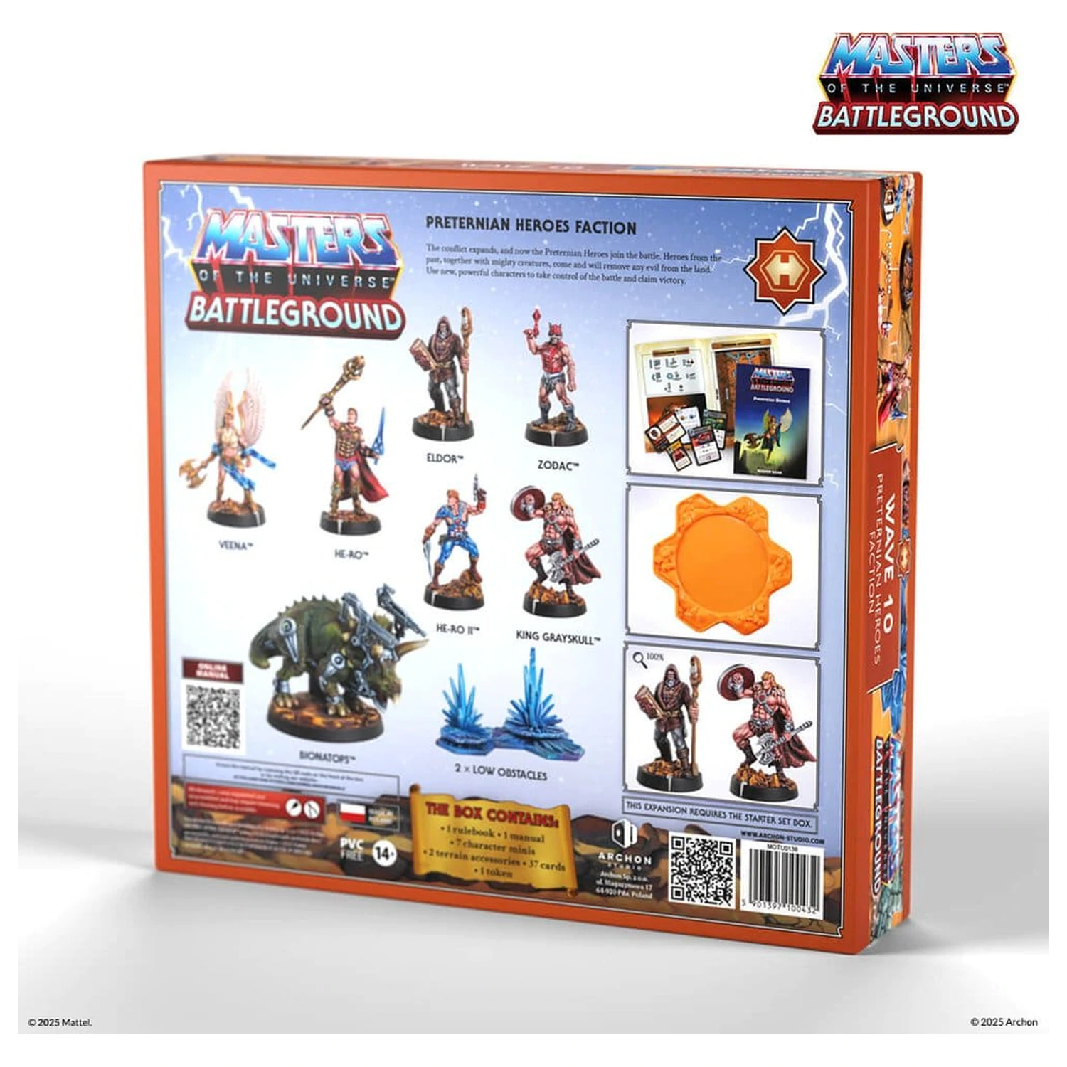 Masters of the Universe: Battleground Miniatures igra Val 10: Preternian Heroes Frakcija *Njemačka verzija* fotografija proizvoda