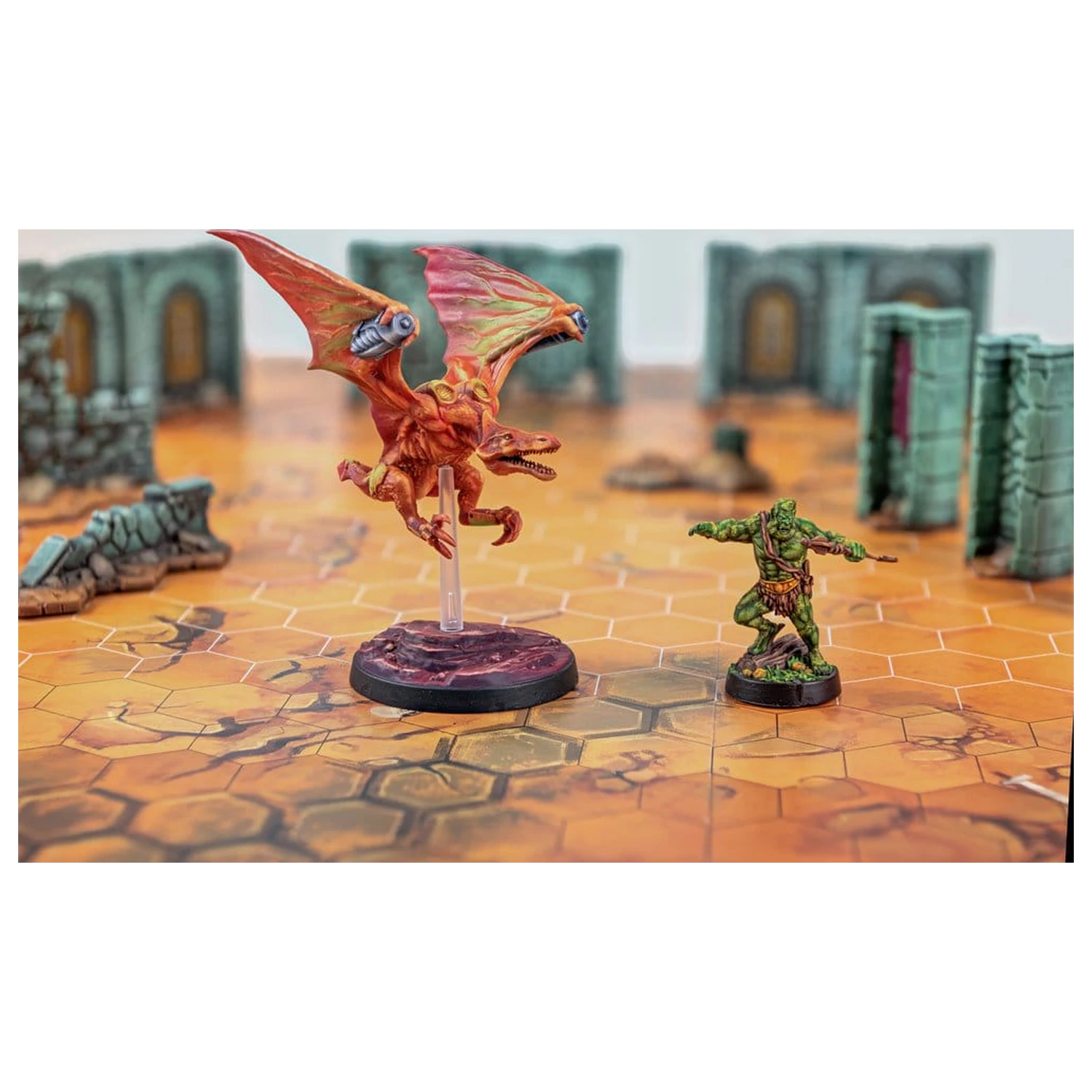 Masters of the Universe: Battleground Miniatures igra Val 11: Preternian Heroes (Moss Man / Turbodactyl) *engleska verzija* fotografija proizvoda