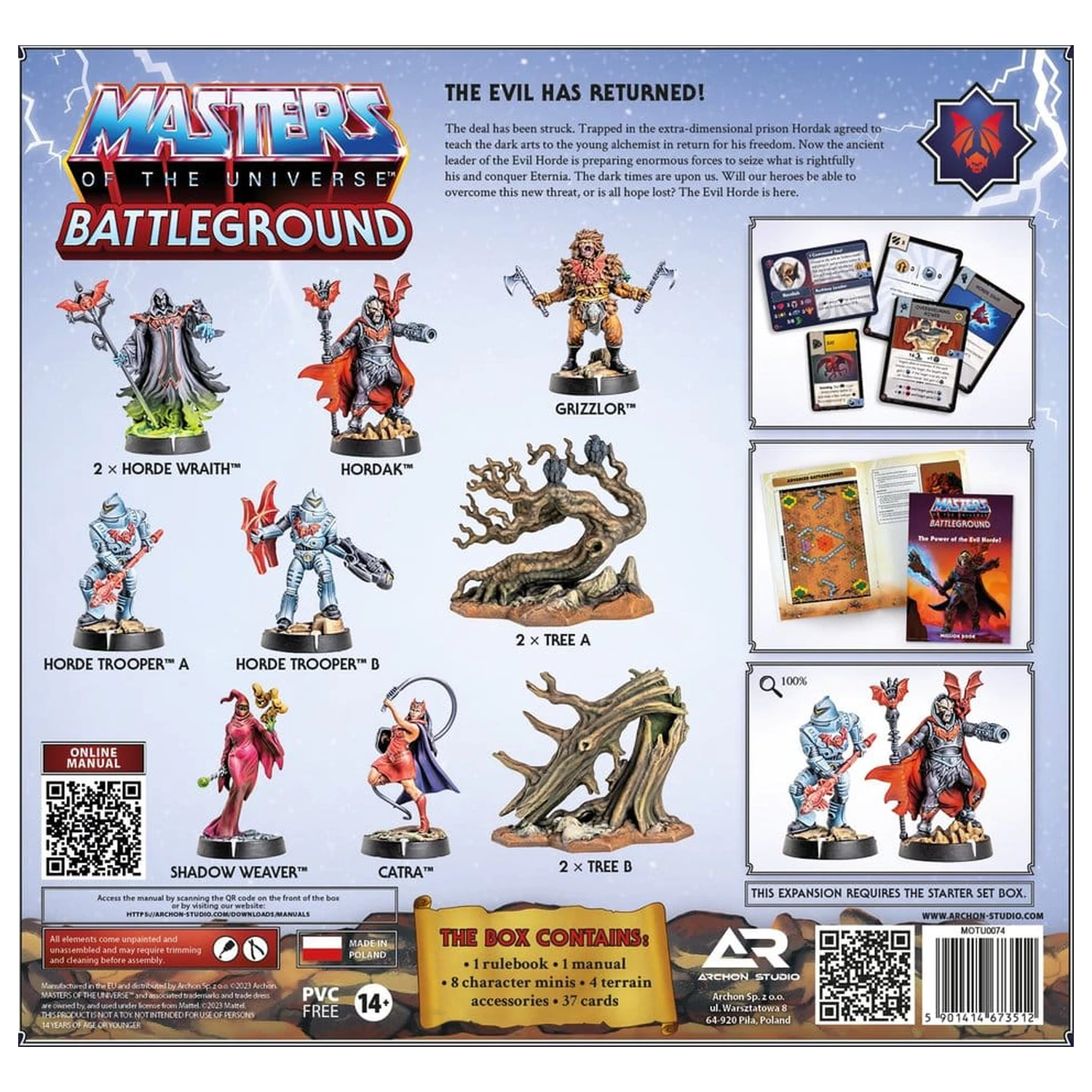 Masters of the Universe: Battleground Miniatures igra val 4: The Power of the Evil Horde *English Version* fotografija proizvoda