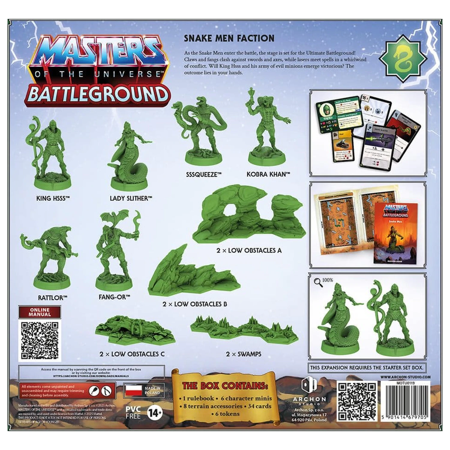 Masters of the Universe: Battleground Miniatures Game Wave 8: Snake Men Faction *njemačka verzija* fotografija proizvoda
