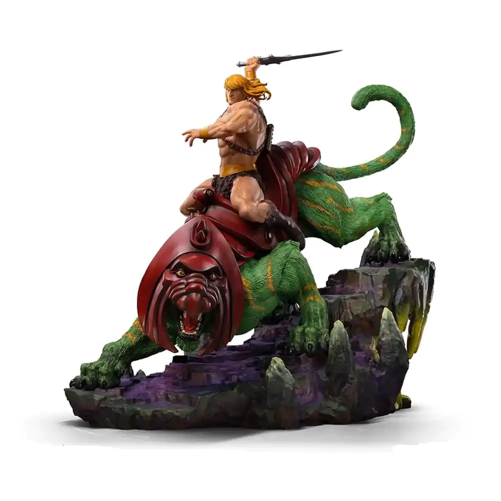 Masters of the Universe Deluxe Art Scale Kip 1/10 He-man i Battle Cat 31 cm fotografija proizvoda