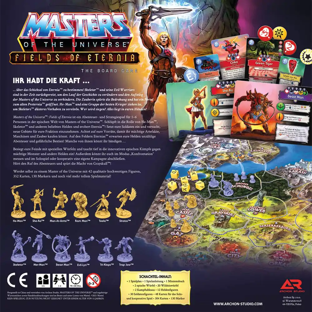 Masters of the Universe Board Game Fields of Eternia *njemačko izdanje* fotografija proizvoda