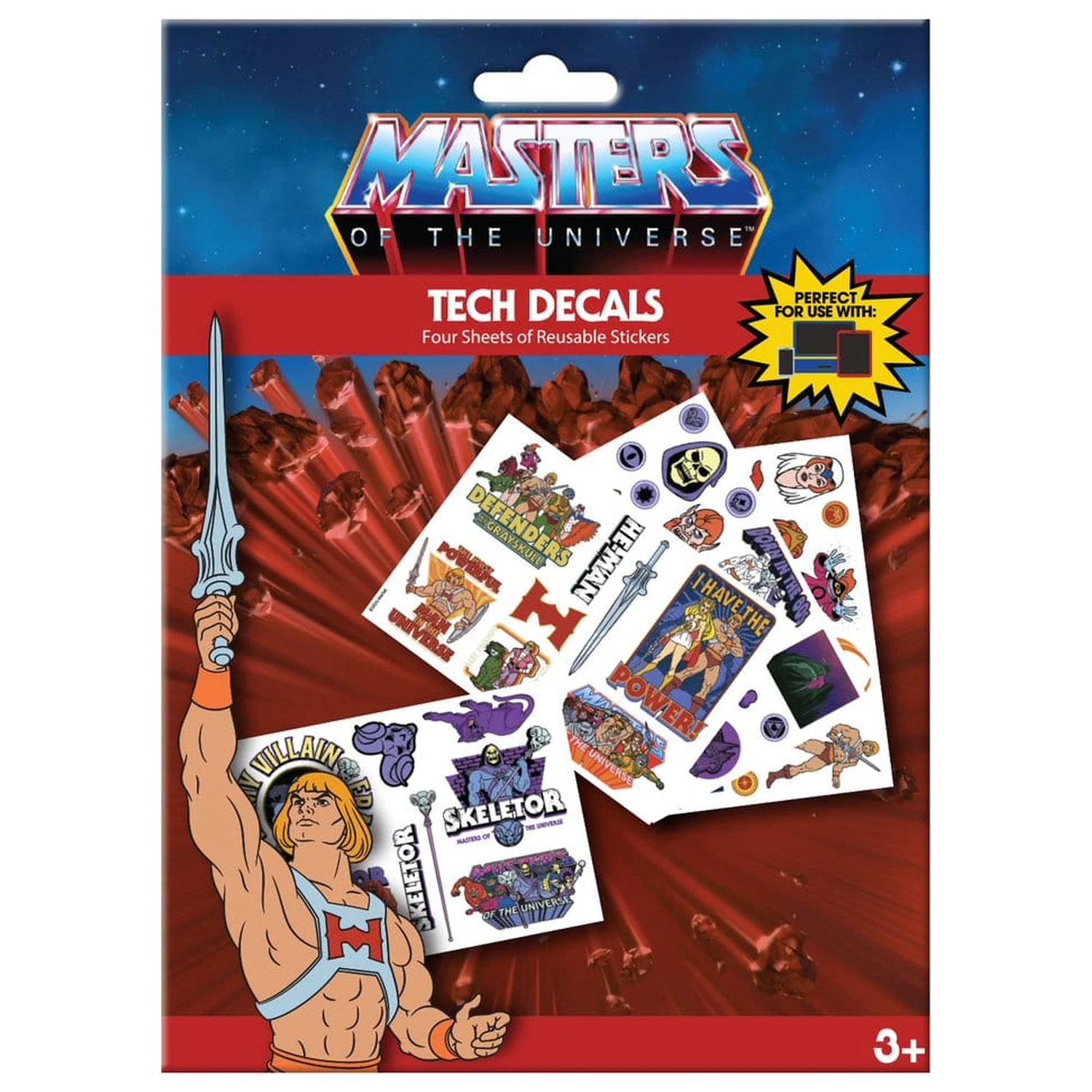 Masters of the Universe Tech pakiranje naljepnica fotografija proizvoda